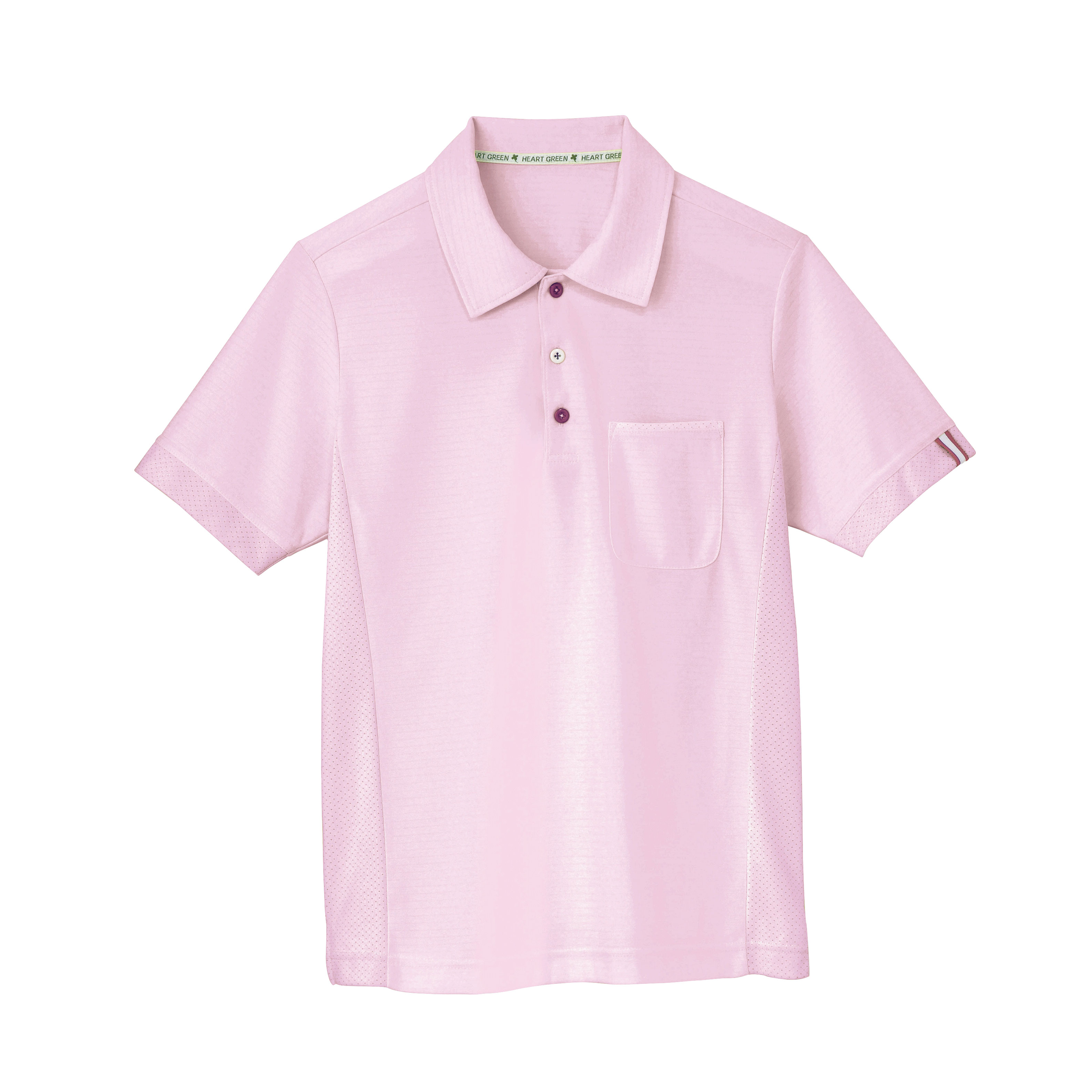 HM2289-9　男女兼用半袖プルオーバー　クランベリーピンク