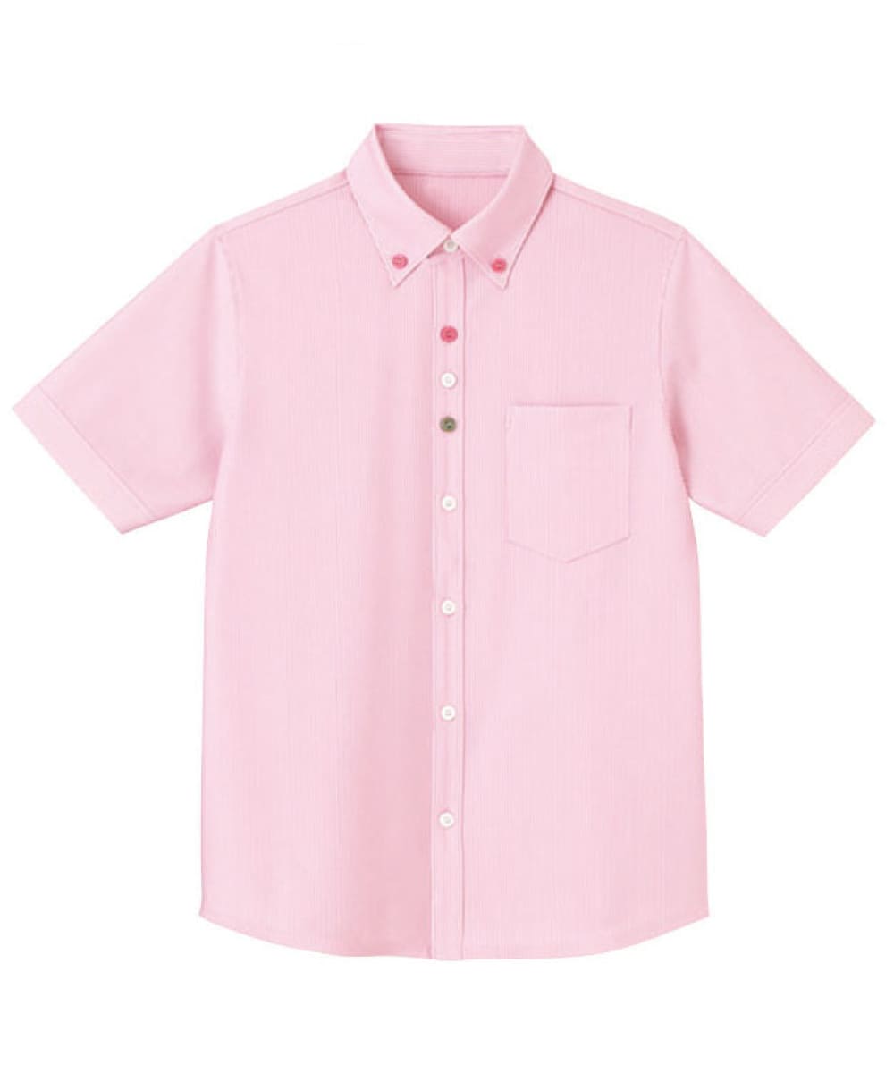 【キャンペーン商品】HM2419-9　男女兼用半袖ニットシャツ　さくら