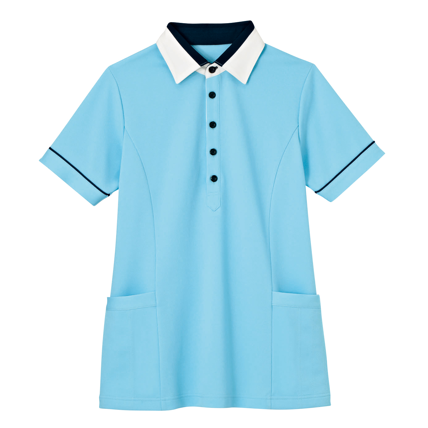 HM2449-6　男女兼用半袖プルオーバー　空