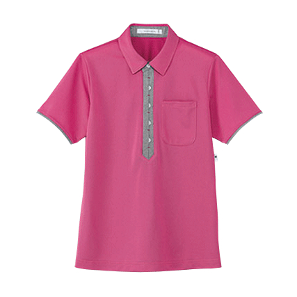 HM2819-9　男女兼用半袖ポロシャツ　バラ園