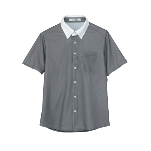 HM2839-2　男女兼用半袖ニットシャツ　アルプス