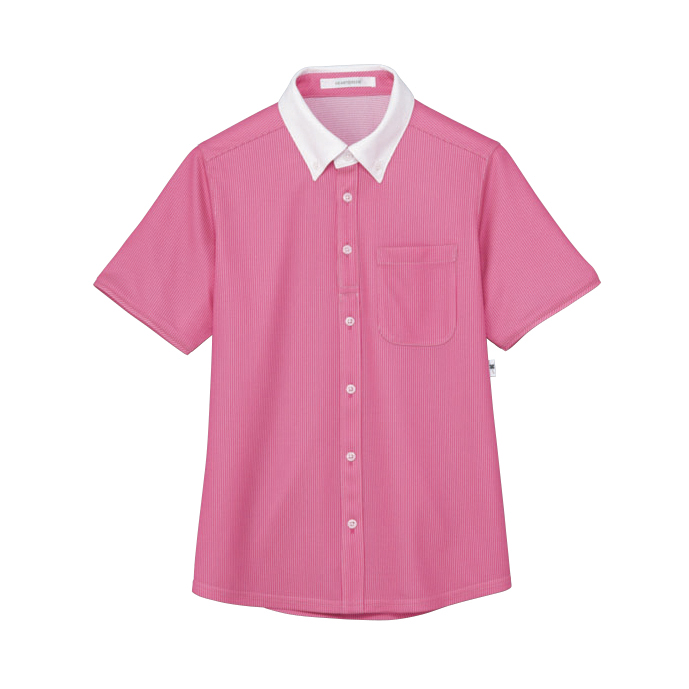 HM2839-9　男女兼用半袖ニットシャツ　バラ園