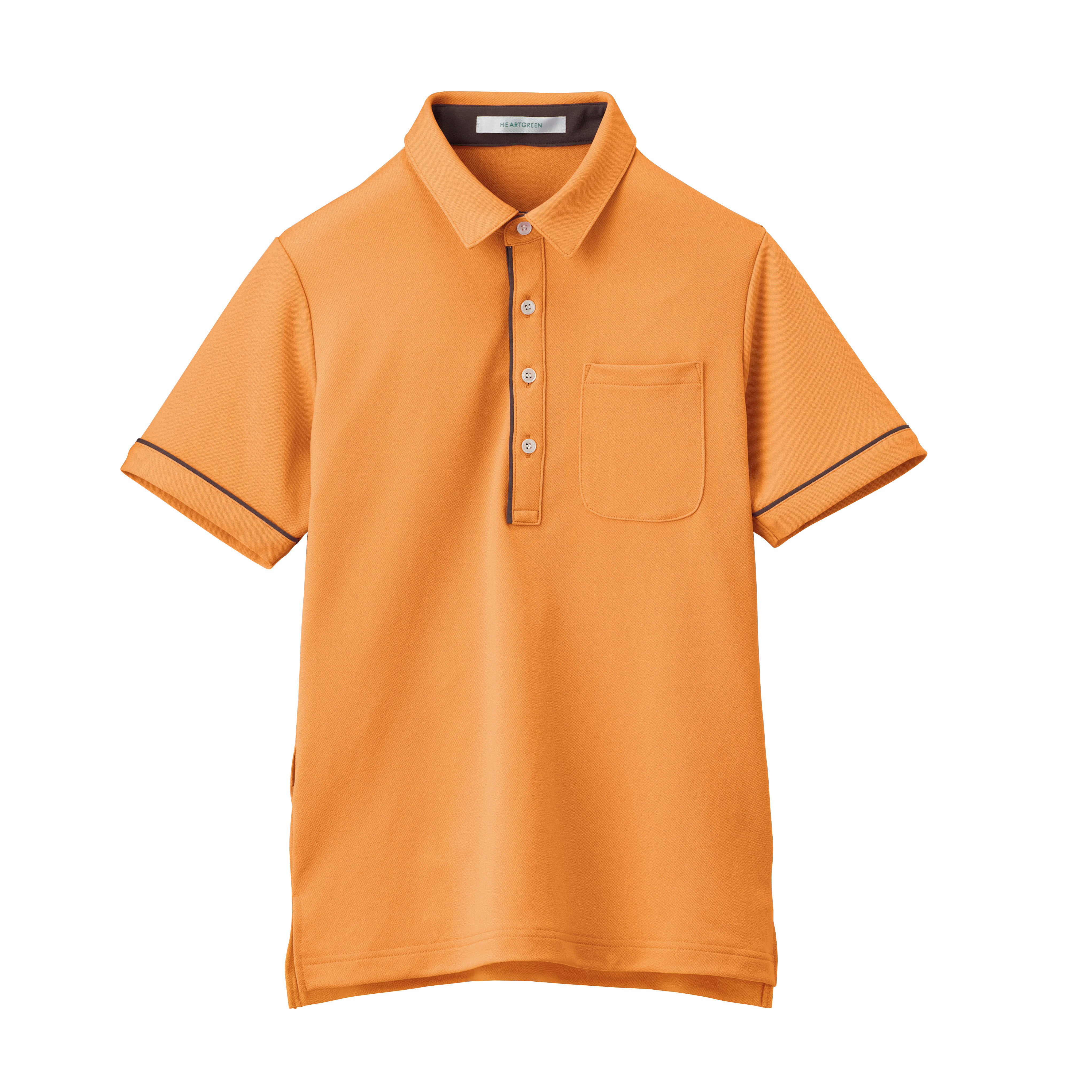 HSP003-14　男女兼用半袖ポロシャツ　サニーオレンジ
