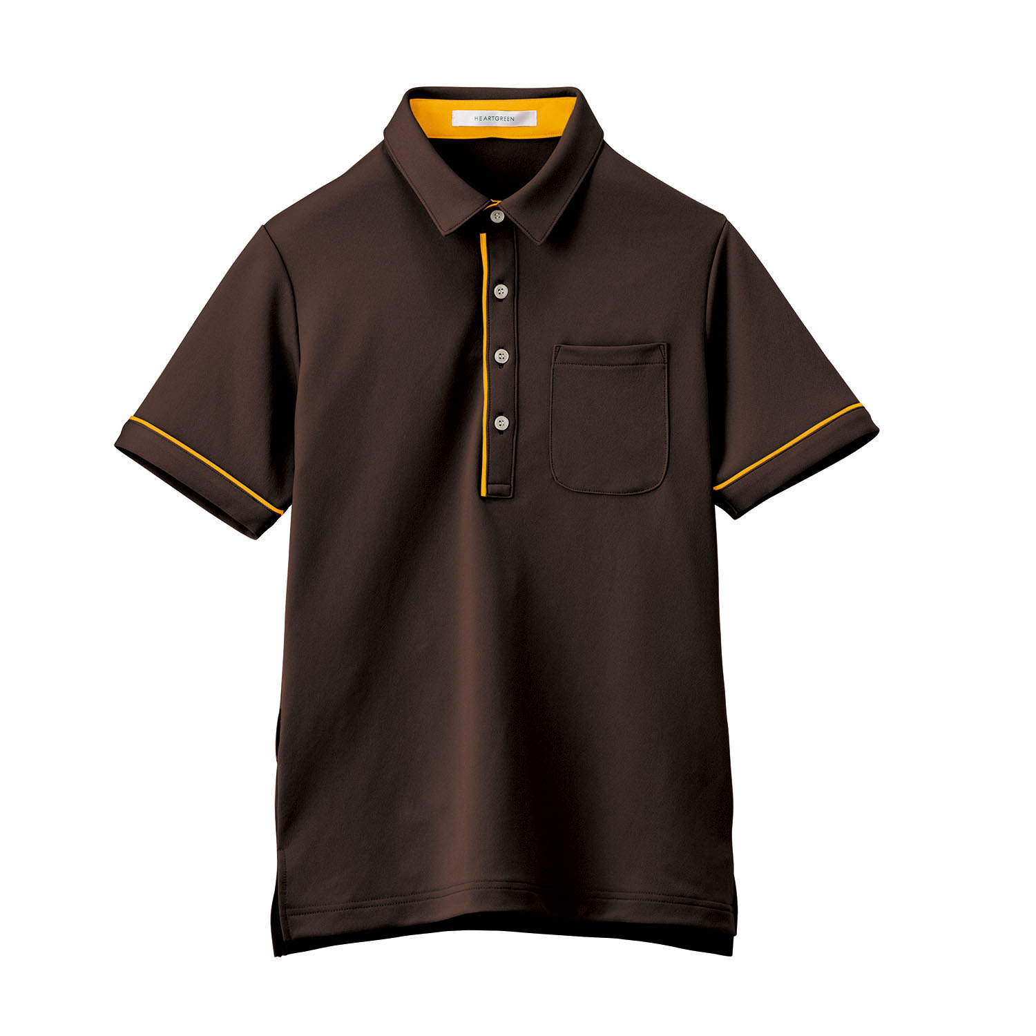 HSP003-3　男女兼用半袖ポロシャツ　アースブラウン