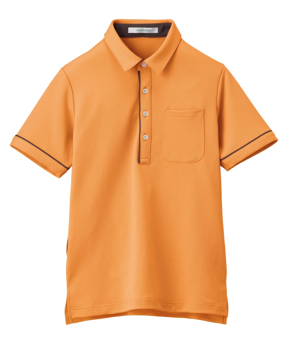 【キャンペーン商品】HSP003-14　男女兼用半袖ポロシャツ　サニーオレンジ