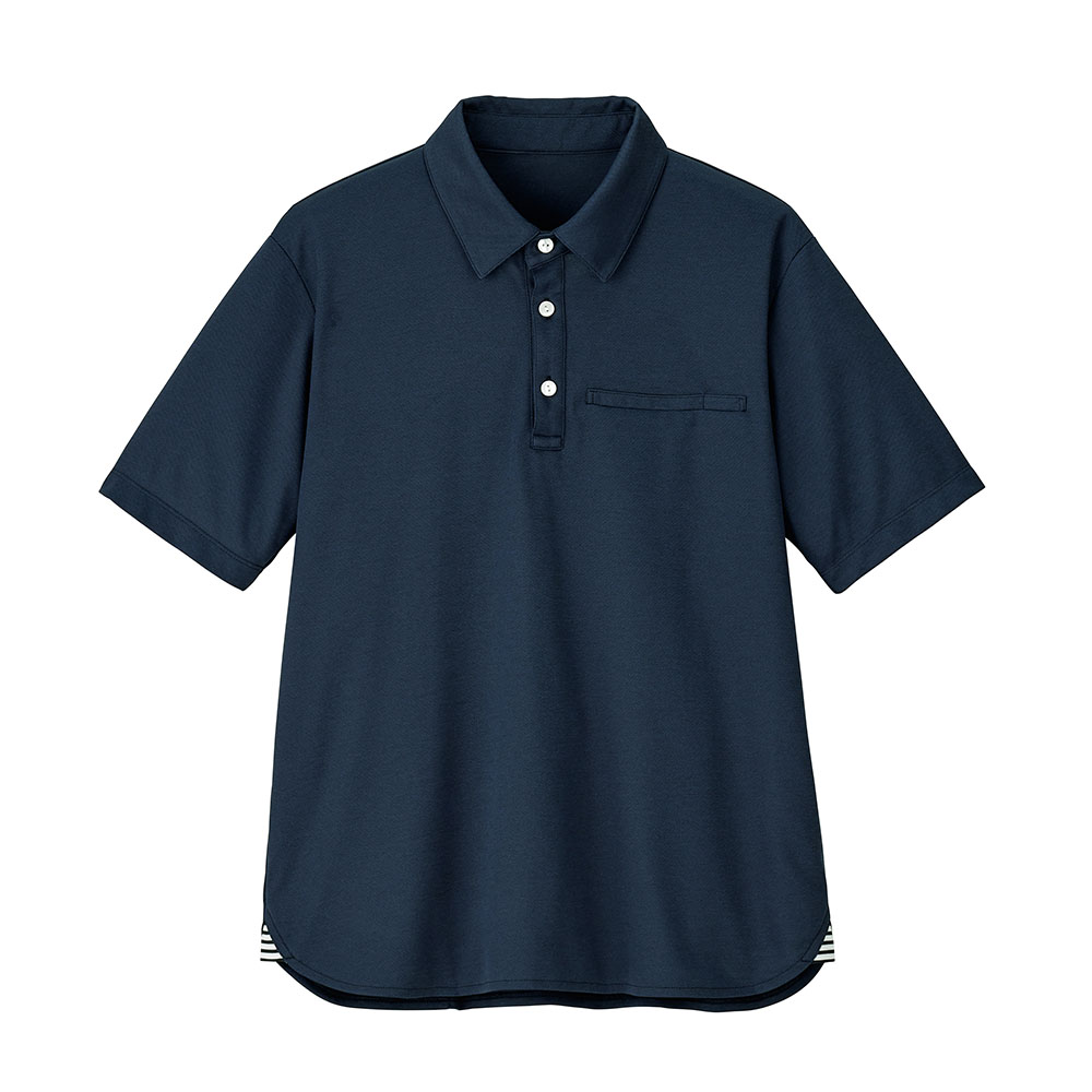 HSP017-2　男女兼用半袖ポロシャツ　ナイトスカイネイビー