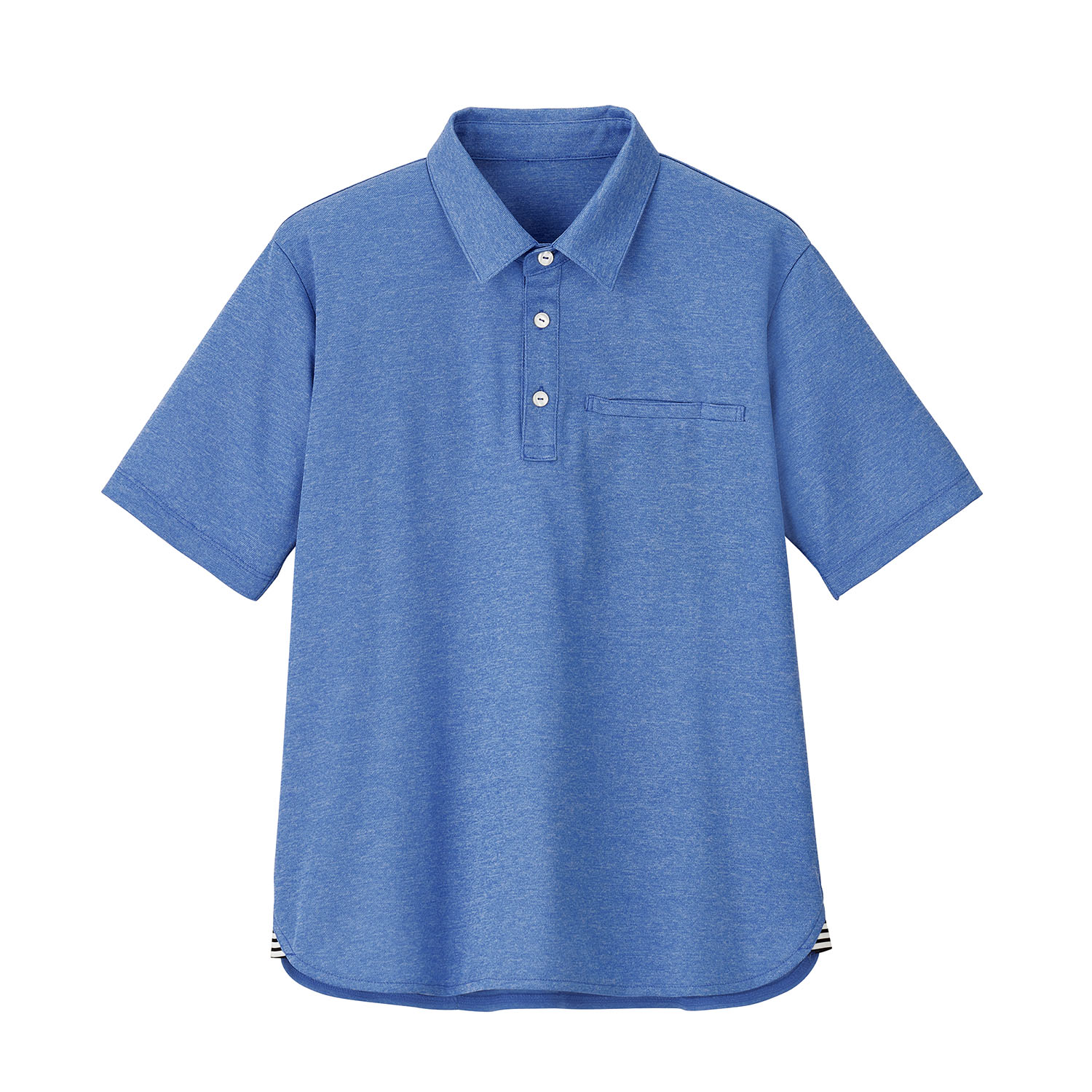 HSP017-6　男女兼用半袖ポロシャツ　レイクブルー