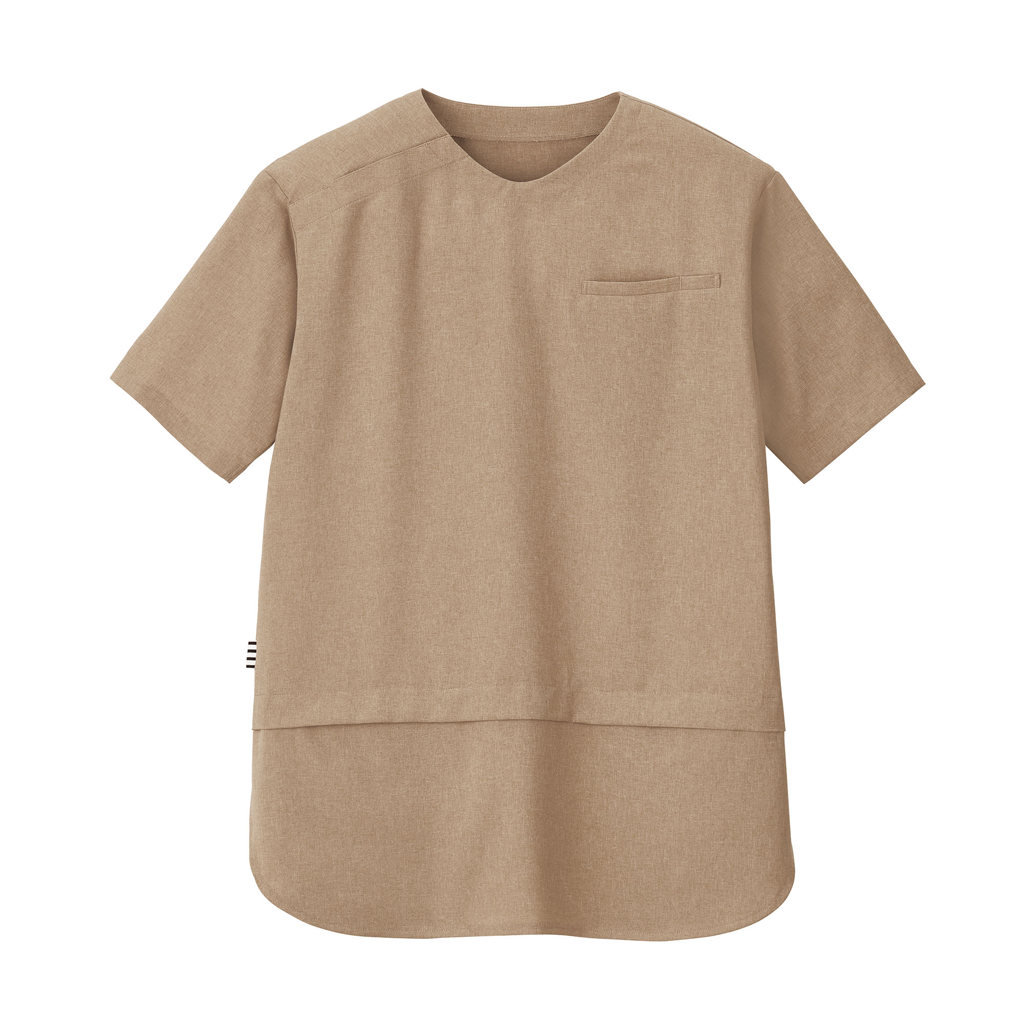 HST019-8　男女兼用半袖プルオーバー　アースベージュ