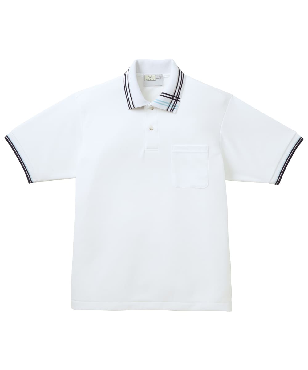 CR106-01　ポロシャツ　ホワイト