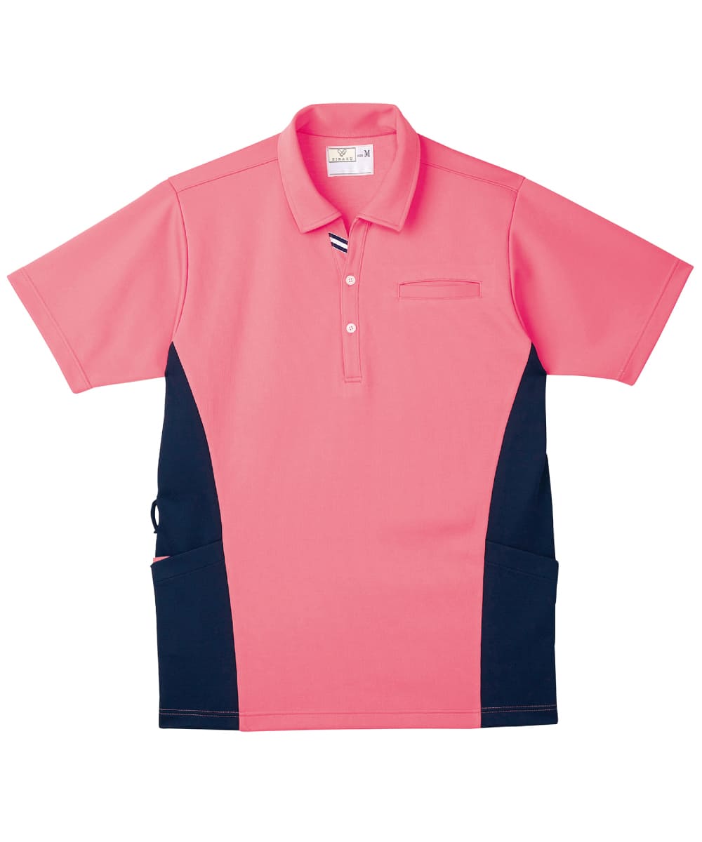 CR173-11　ケアワークシャツ　カメリアピンク