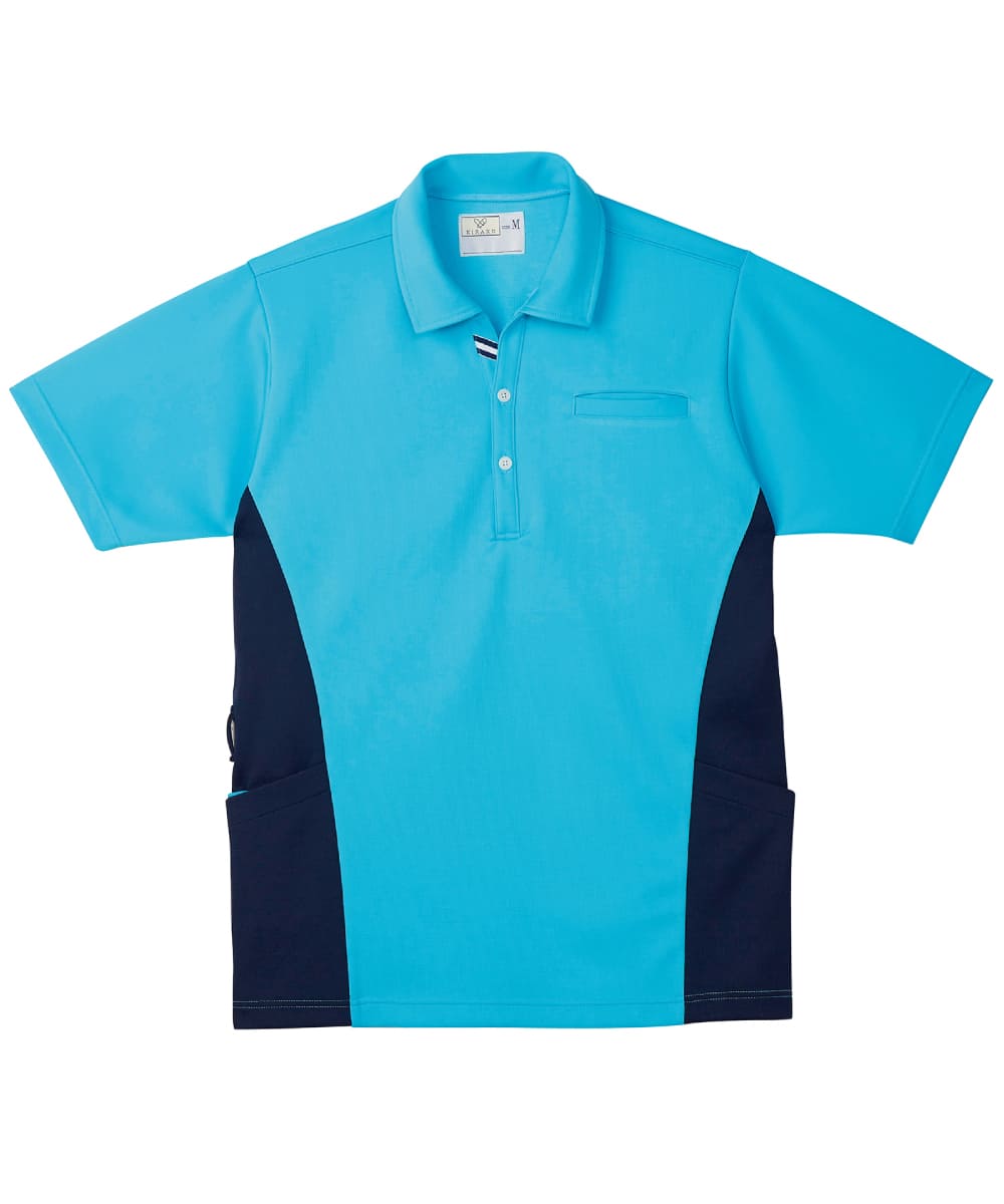 CR173-76　ケアワークシャツ　アクアブルー