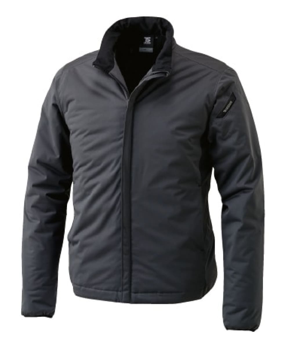 6636-25　防風ストレッチライトウォームジャケット　チャコールグレー