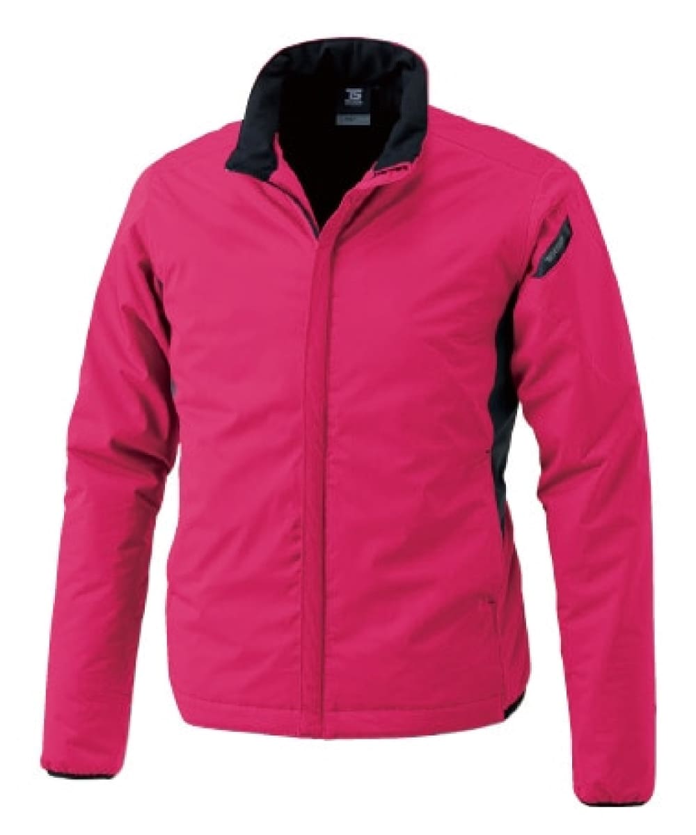 6636-75　防風ストレッチライトウォームジャケット　ワイン