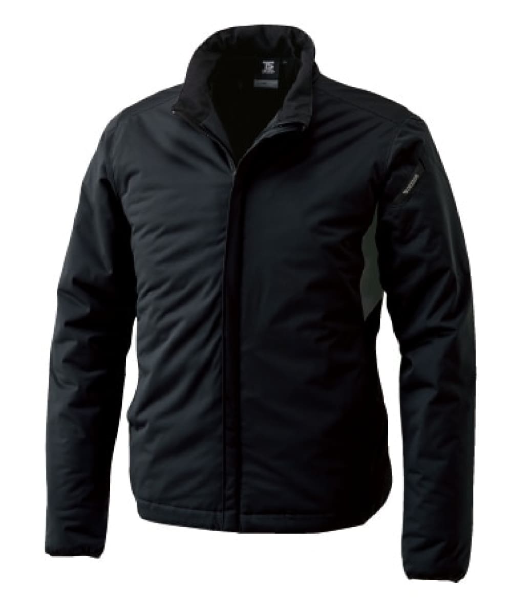 6636-95　防風ストレッチライトウォームジャケット　ブラック