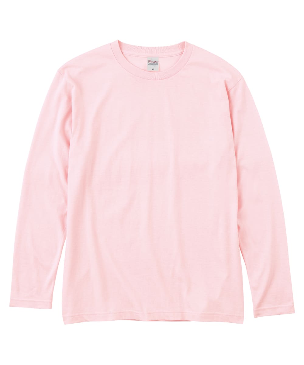 00102-CVL-132　5.6オンスヘビーウェイト長袖Ｔシャツ　ライトピンク