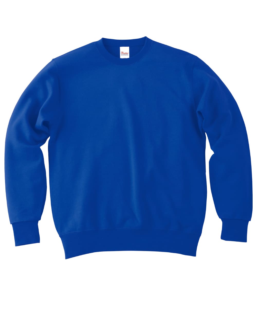 00183-NSC-032　9.7オンススタンダードトレーナー　ロイヤルブルー