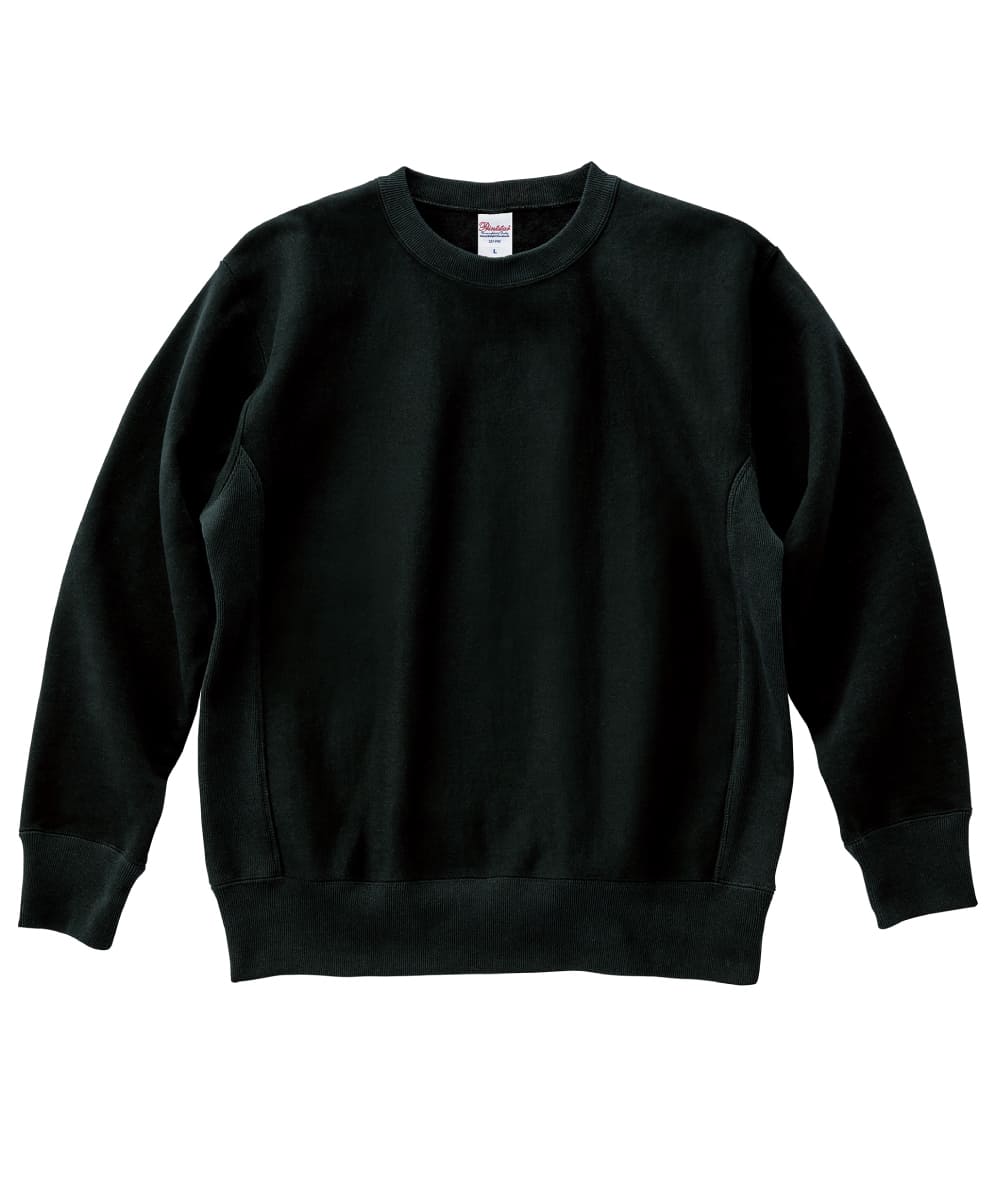00227-FVC-005　12.0オンス裏起毛ヘビートレーナー　ブラック