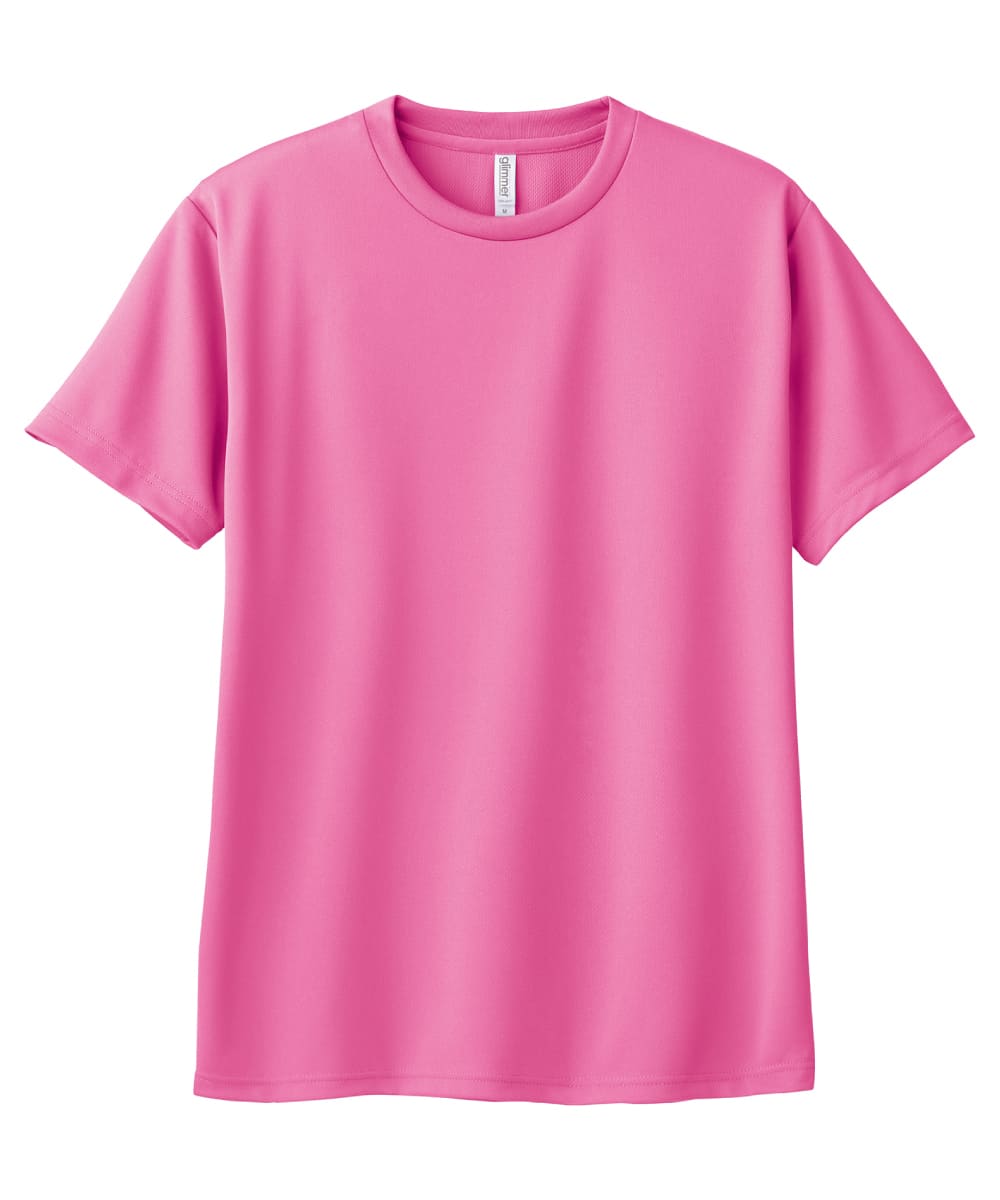 00300-ACT-049　4.4オンスドライＴシャツ　蛍光ピンク