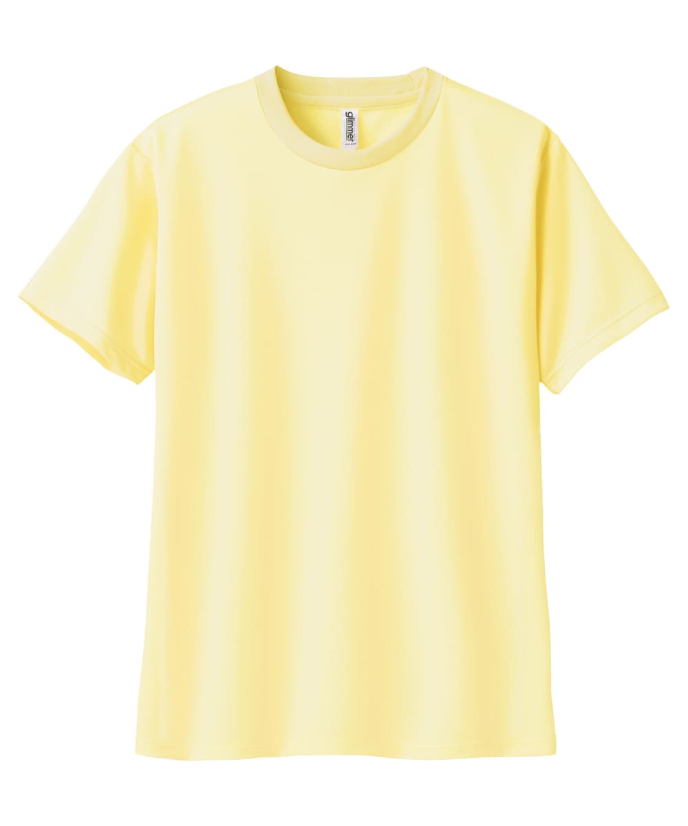 00300-ACT-134　4.4オンスドライＴシャツ　ライトイエロー
