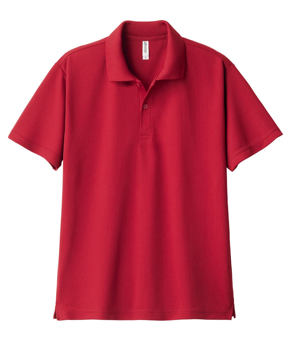 00302-ADP-035　4.4オンスドライポロシャツ　ガーネットレッド