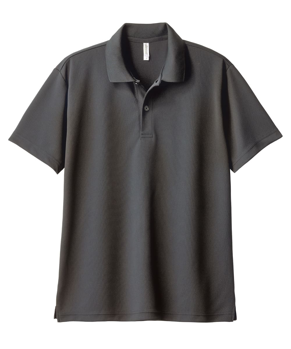 00302-ADP-187　4.4オンスドライポロシャツ　ダークグレー