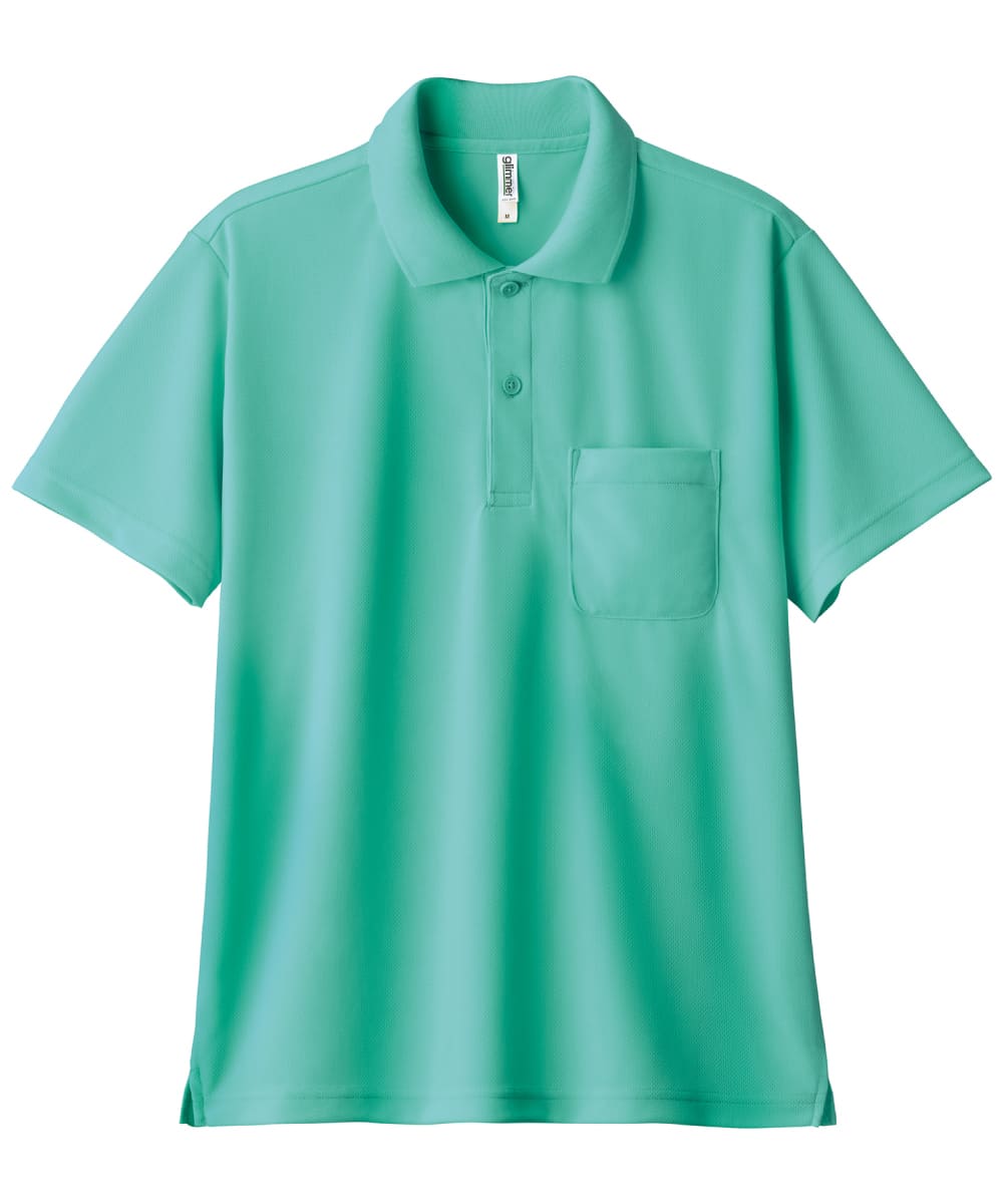 00330-AVP-026　4.4オンスドライポロシャツ(ポケット付)　ミントグリーン
