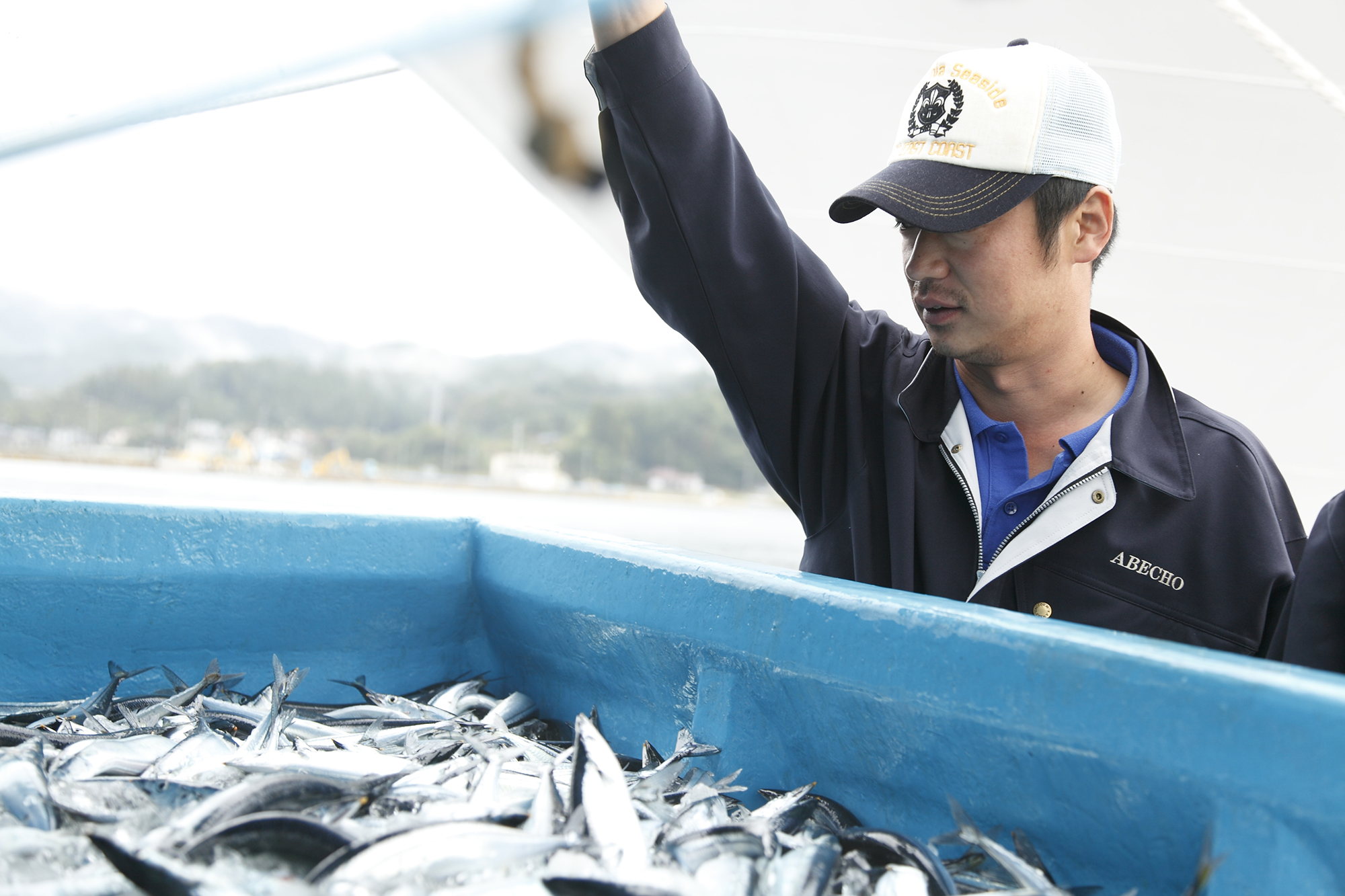 さんまの水揚げと長牛工場長