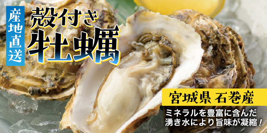 産地直送　殻付き牡蠣