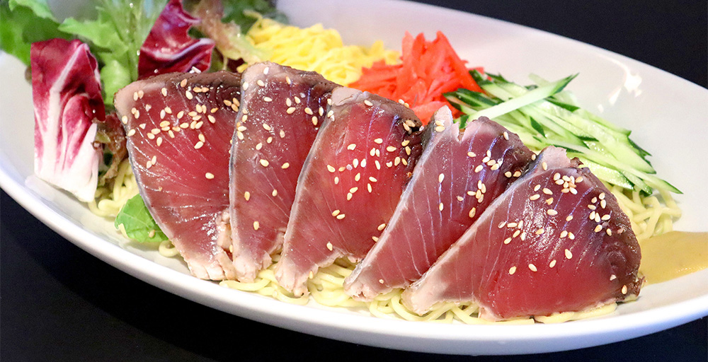 生かつおタタキの冷やし中華