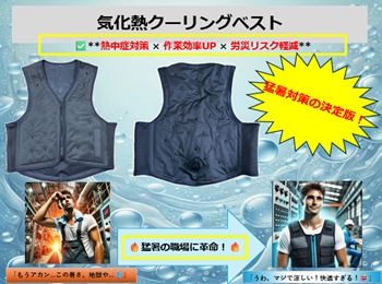 気化熱クーリングベスト
