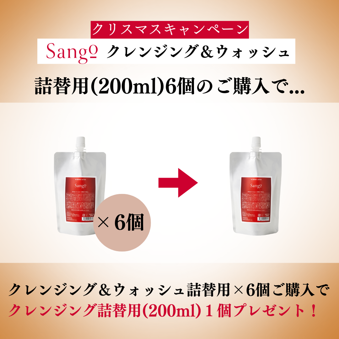 クレンジング&ウォッシュ6個+詰替用1個プレゼント