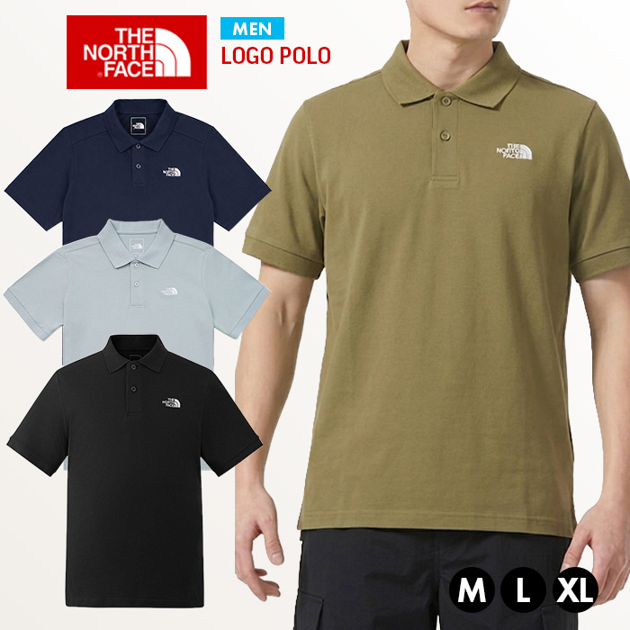 THE NORTH FACE ザ ノースフェイス メンズ 鹿の子 ポロシャツ M LOGO POLO