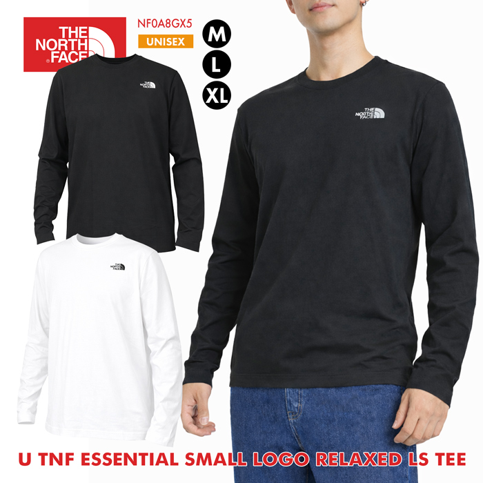 THE NORTH FACE ESSENTIAL SMALL LOGO RELAXED LS TEE NF0A8GX5 / ノースフェイス ユニセックス エッセンシャル スモールロゴ リラックス ロングスリーブ Tシャツ