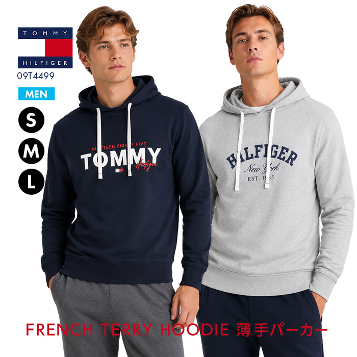 TOMMY HILFIGER トミーヒルフィガー メンズ ミニ裏毛スウェット フーディー パーカー 09T4499