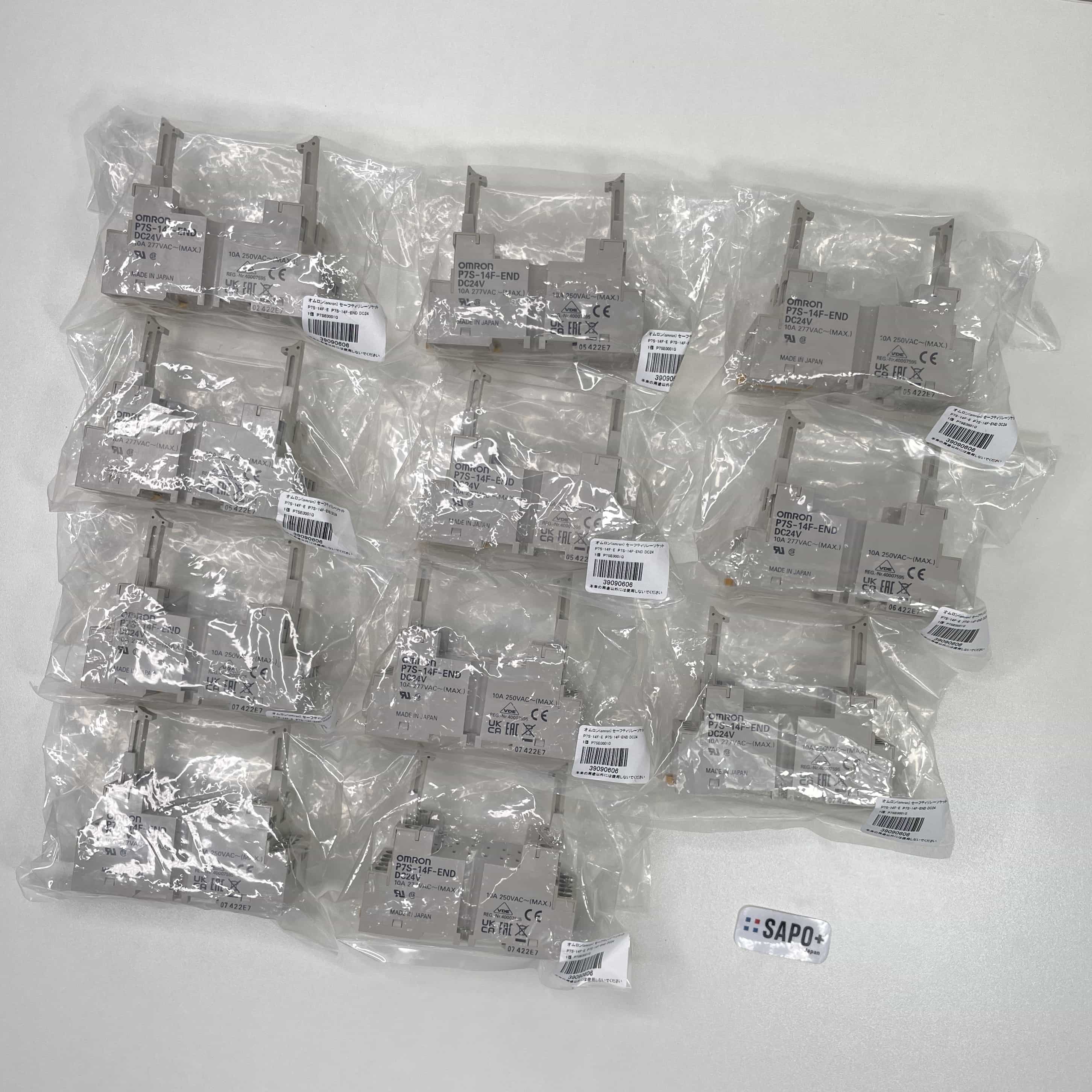 P7S-14F-END DC24V 10A  11個セット エンドプレート オムロン