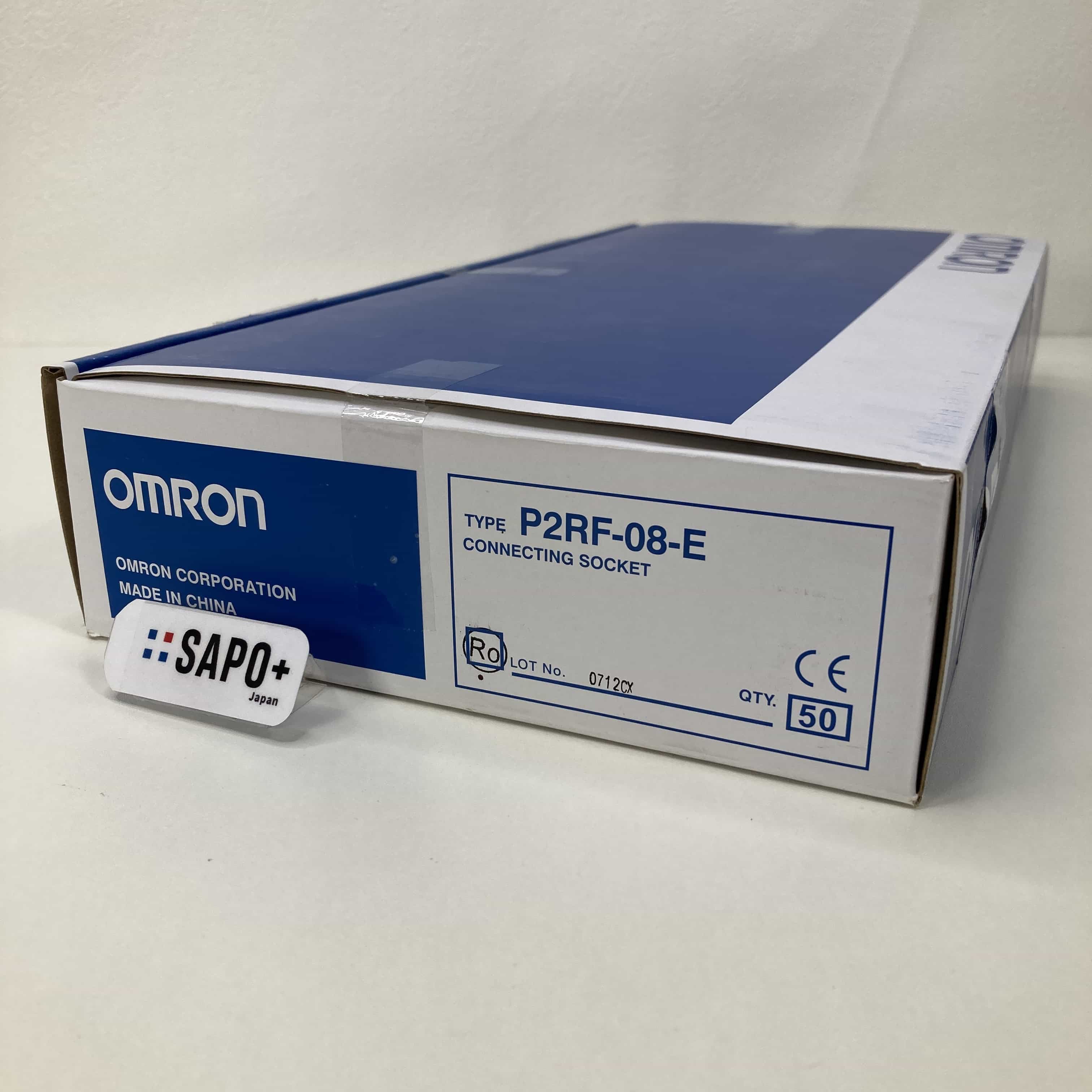 P2RF-08-E(50個入り)  テープ付着有 リレー用ソケット オムロン