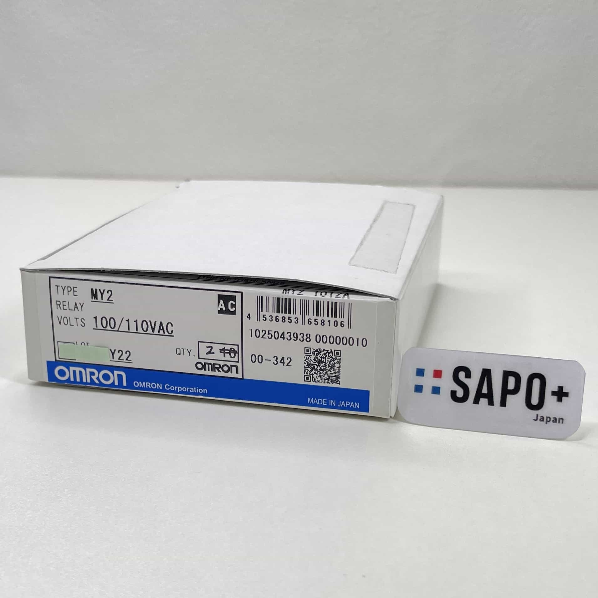 MY2 AC100V(2個入り) 2022年製 ミニパワーリレー オムロン