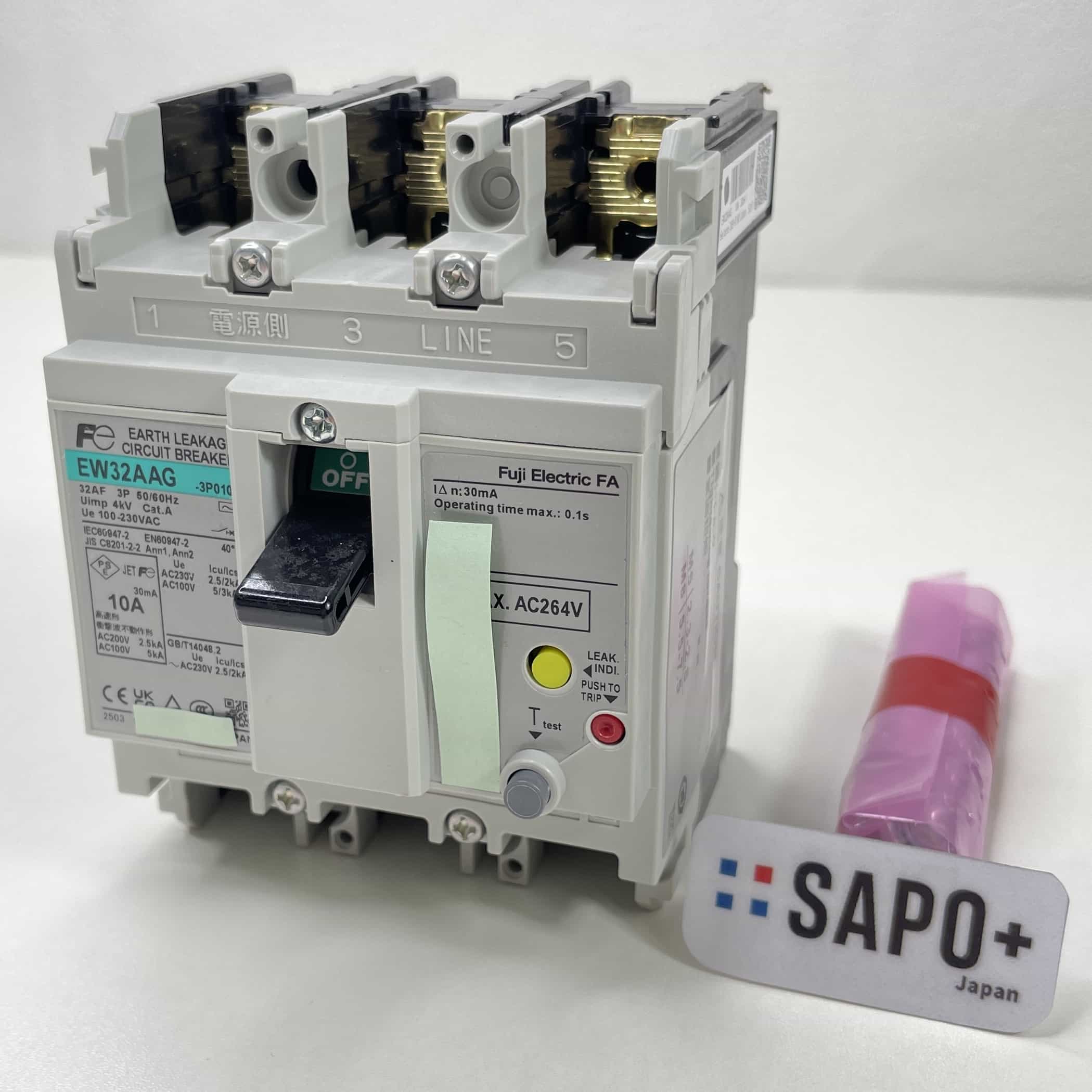 EW32AAG 3P 10A   別箱/印字有 漏電遮断器 富士電機