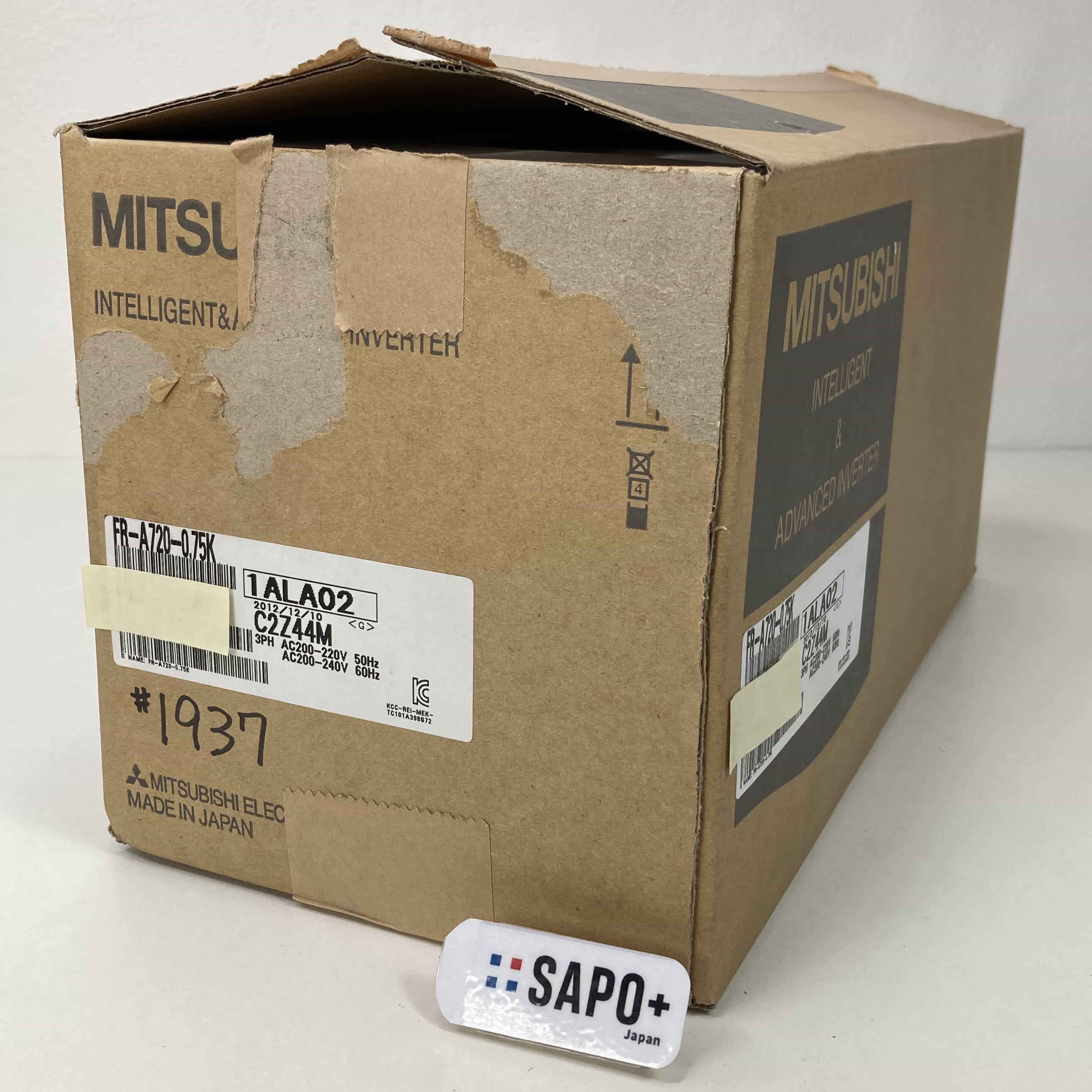 FR-A720-0.75K 2012年製 箱開封済 インバータ 三菱電機