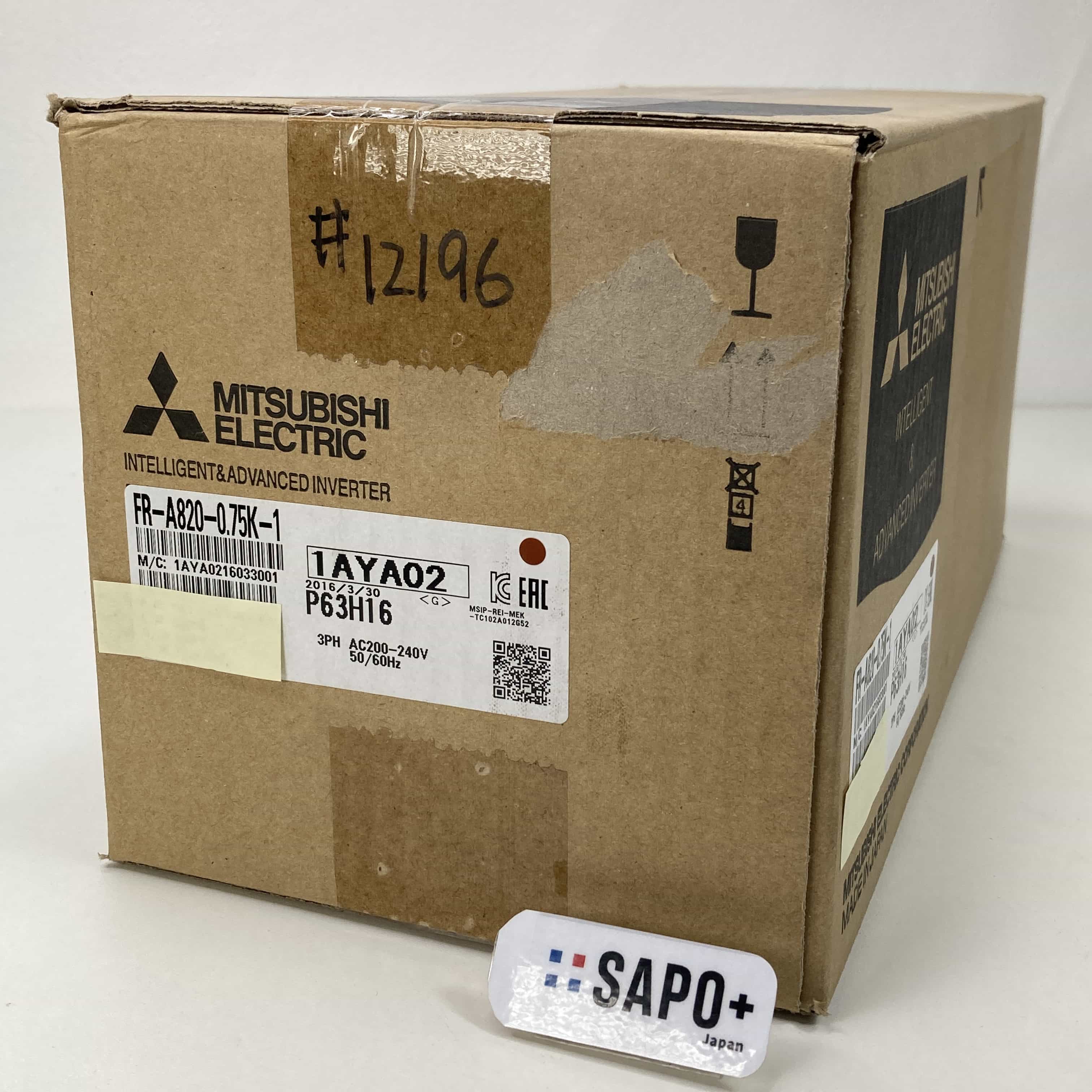 FR-A820-0.75K-1 2016年製 インバータ 三菱電機