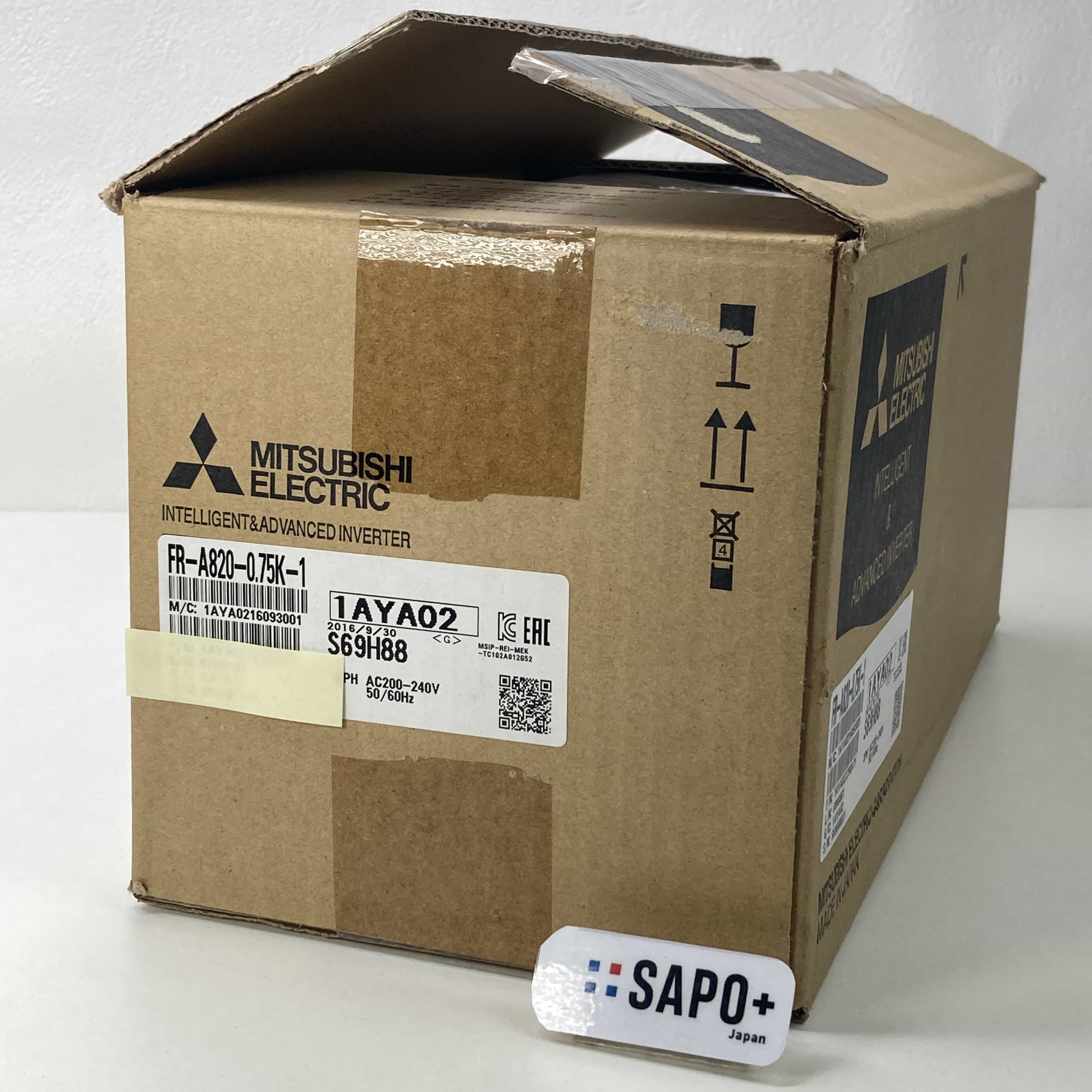 FR-A820-0.75K-1 2016年製 箱開封済 高機能・高性能インバータ 三菱電機