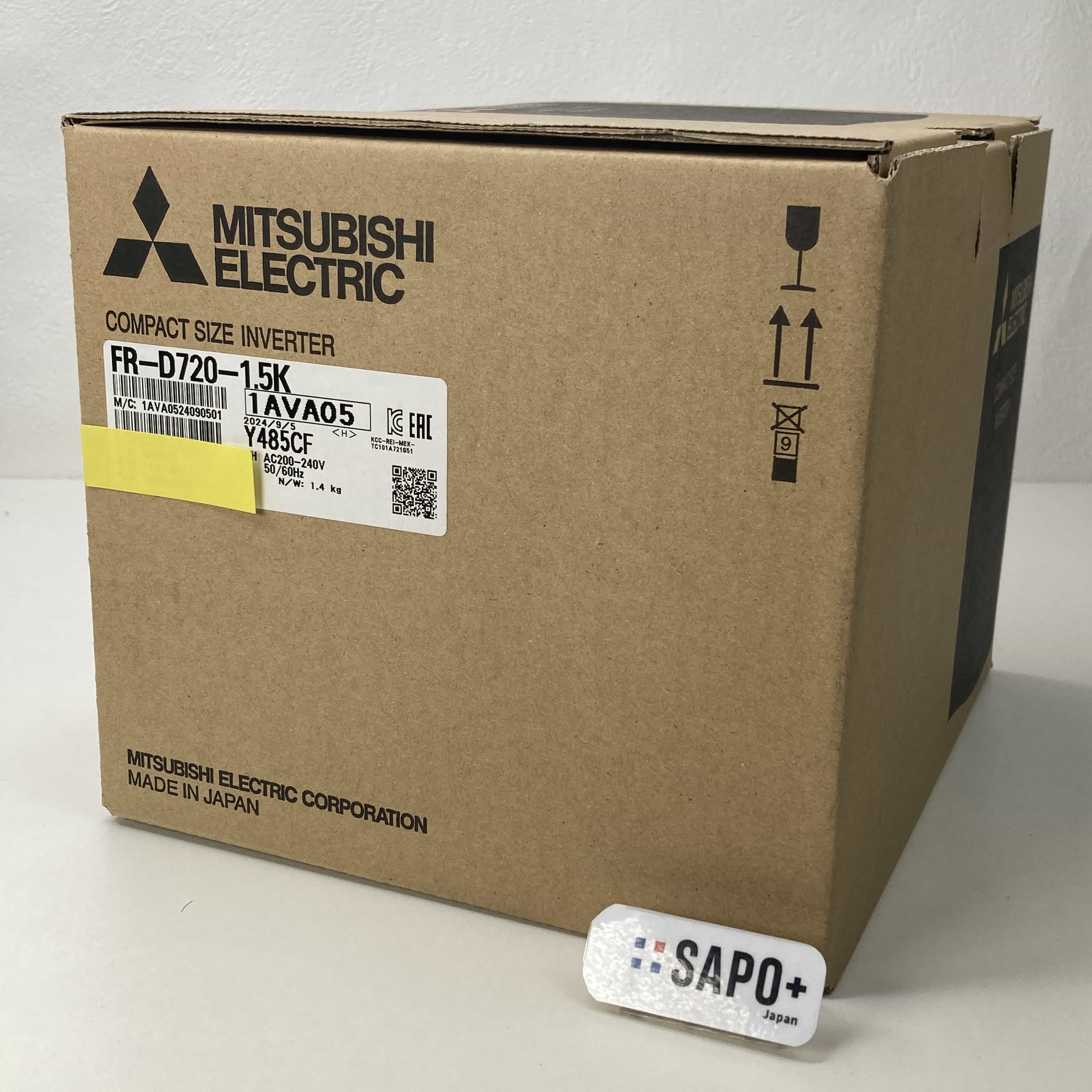 FR-D720-1.5K 2024年製 小形・高性能インバータ 三菱電機