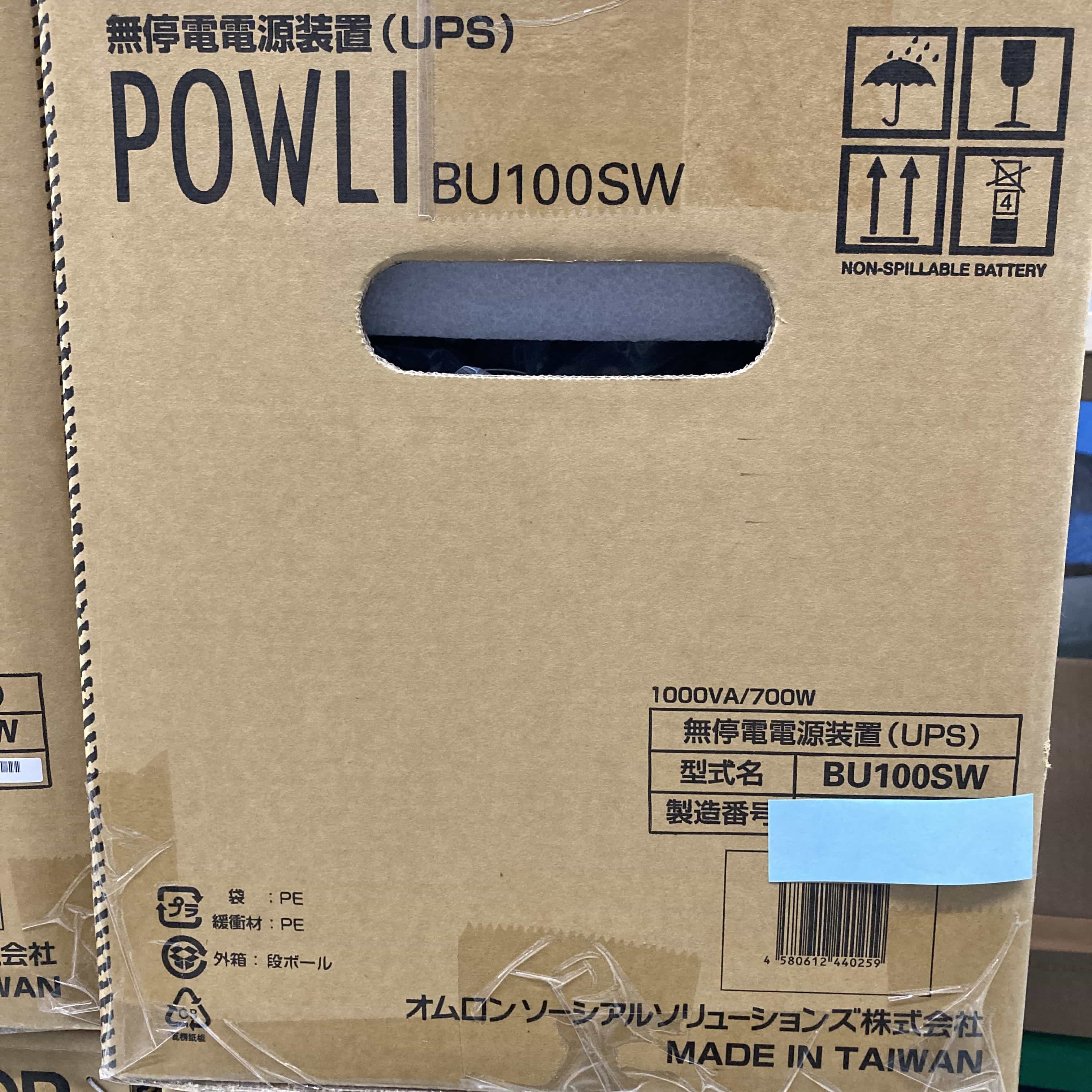 BU100SW  ほぼ未使用 常時インバータ給電方式UPS（無停電電源装置） オムロン
