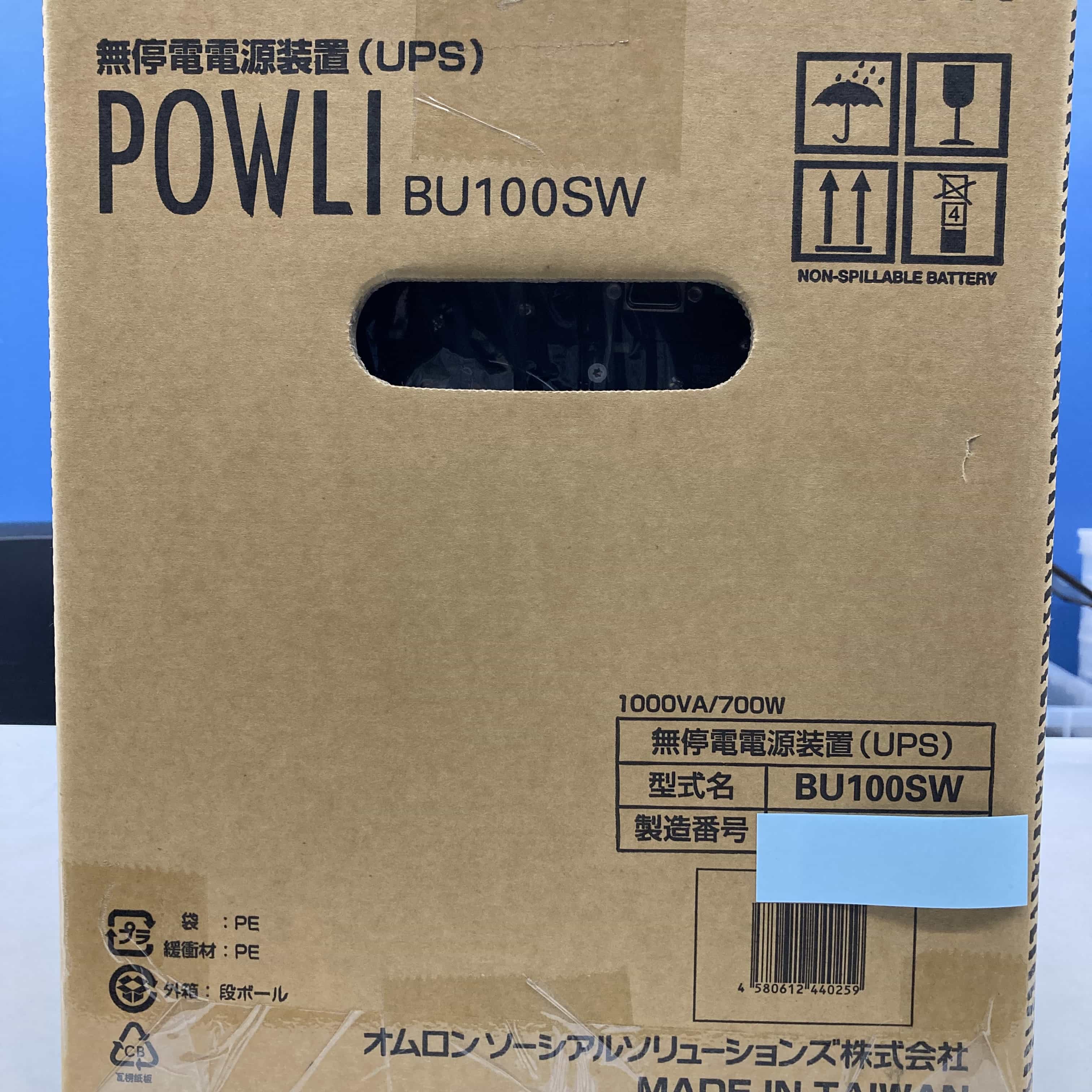 BU100SW  ほぼ未使用 常時インバータ給電方式UPS（無停電電源装置） オムロン