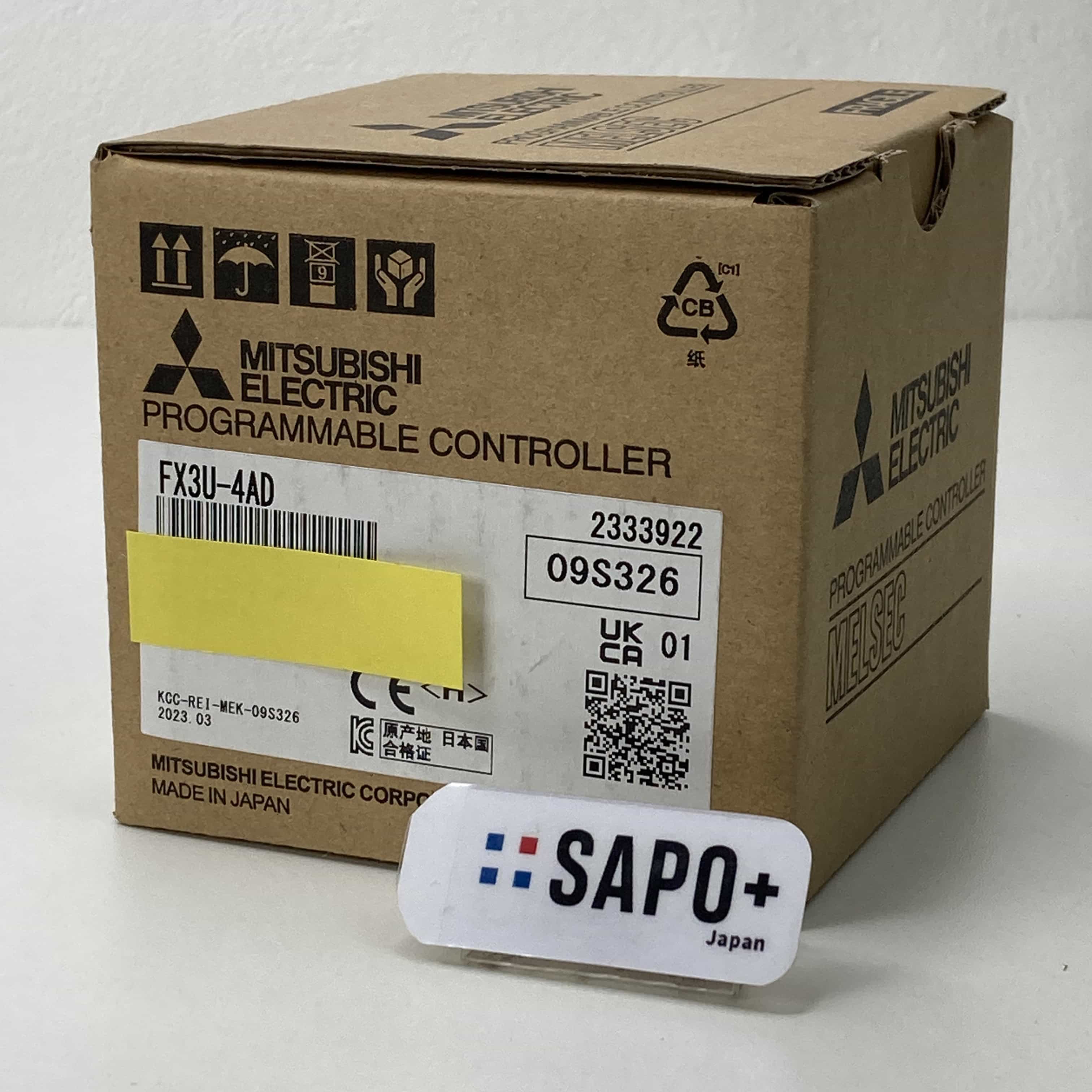 FX3U-4AD 2023年製 アナログ入力アダプタ（FXシリーズ用） 三菱電機