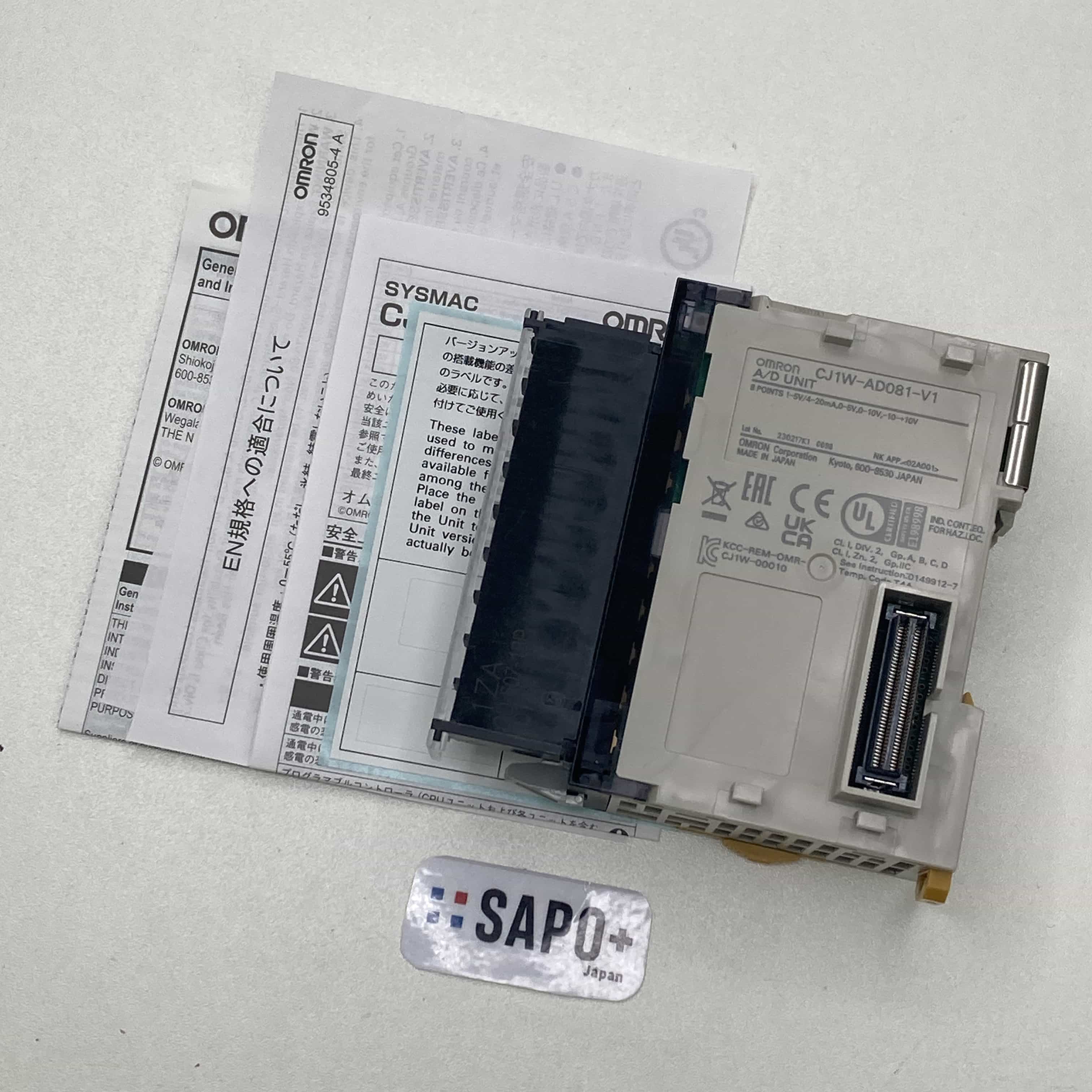 CJ1W-AD081-V1  付属品無 アナログ入力ユニット（CJ1シリーズ） オムロン