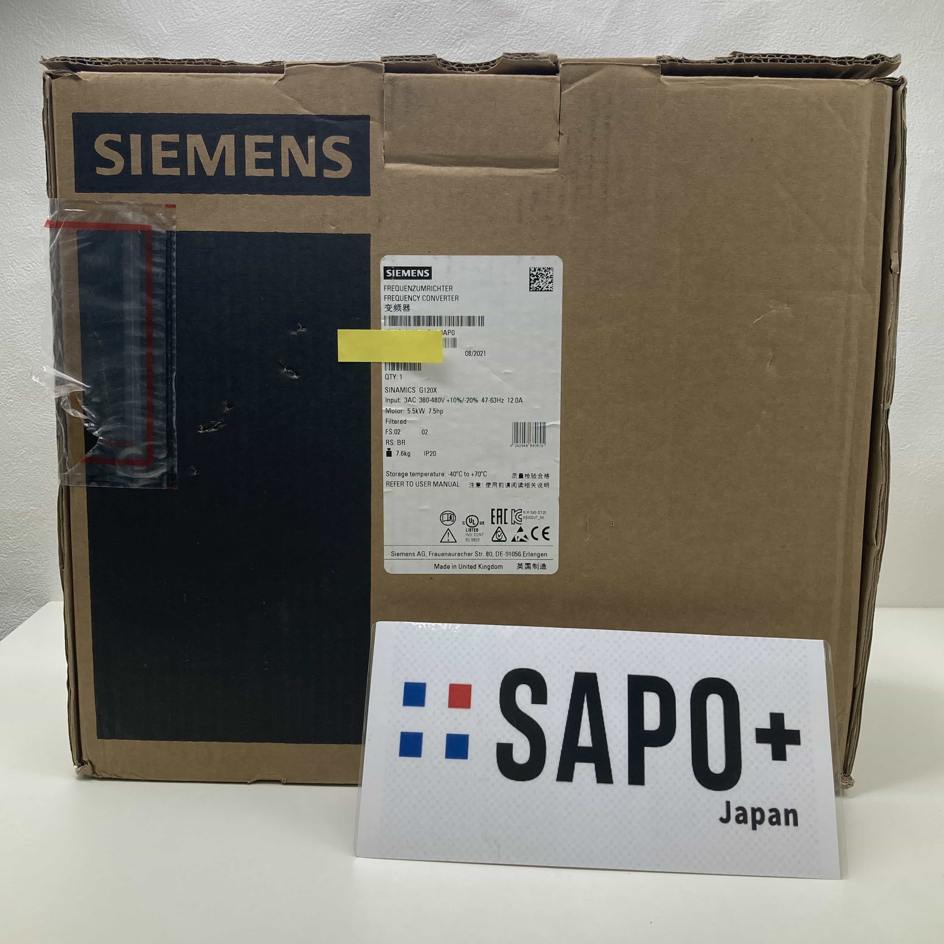 G120X 2021年製 箱開封済 汎用インバータ（シーメンス：SINAMICS） SIEMENS