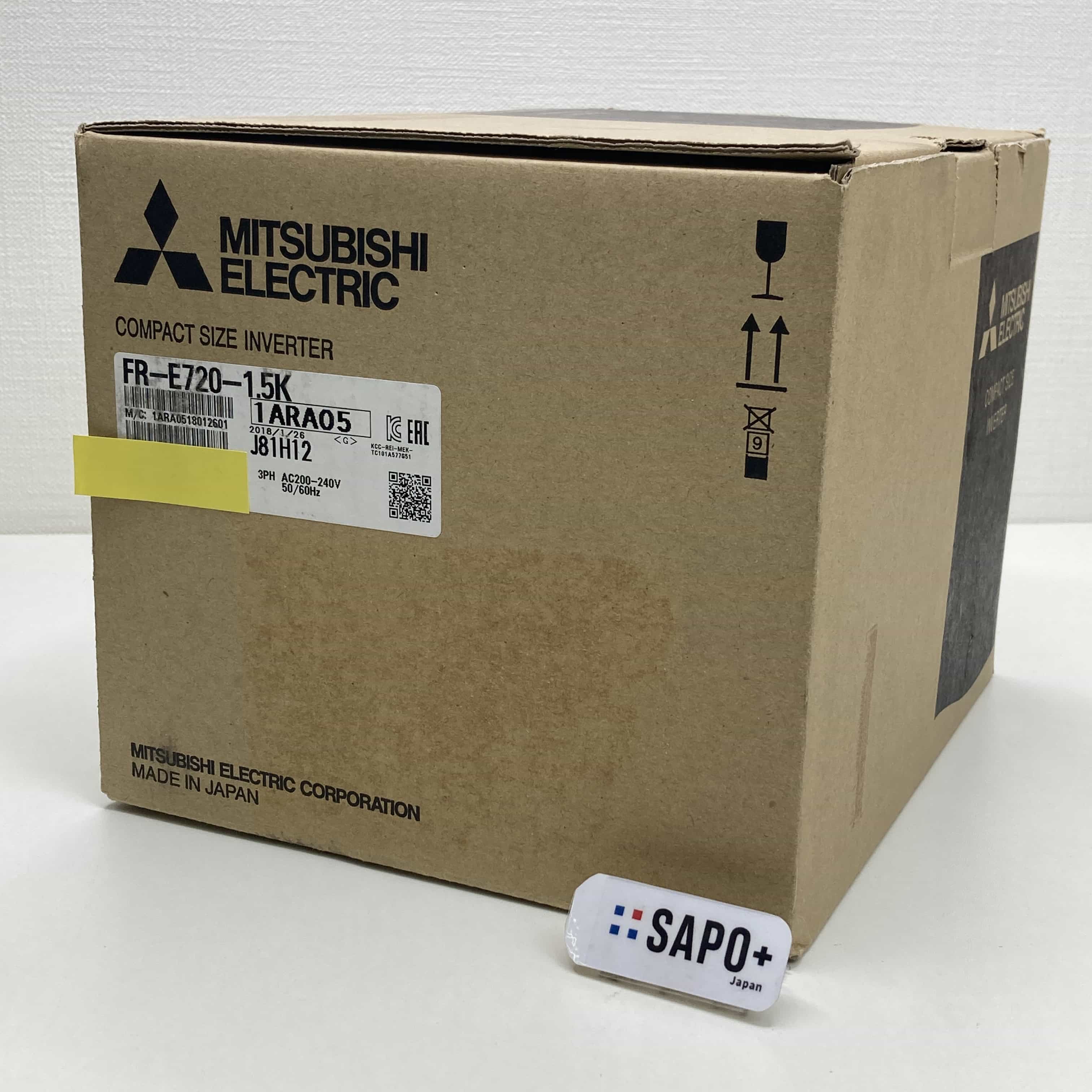 FR-E720-1.5K 2018年製 パワフル小型インバータ 三菱電機
