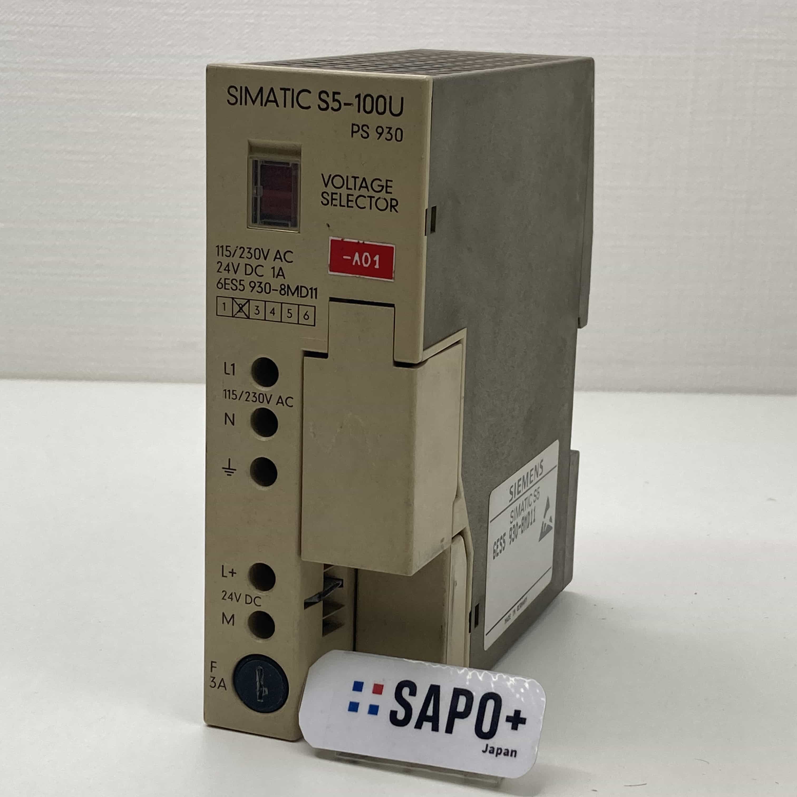 S5-100U 6ES5930-8MD11 電源ユニット（シーメンス：SIMATIC S5-100U） SIEMENS