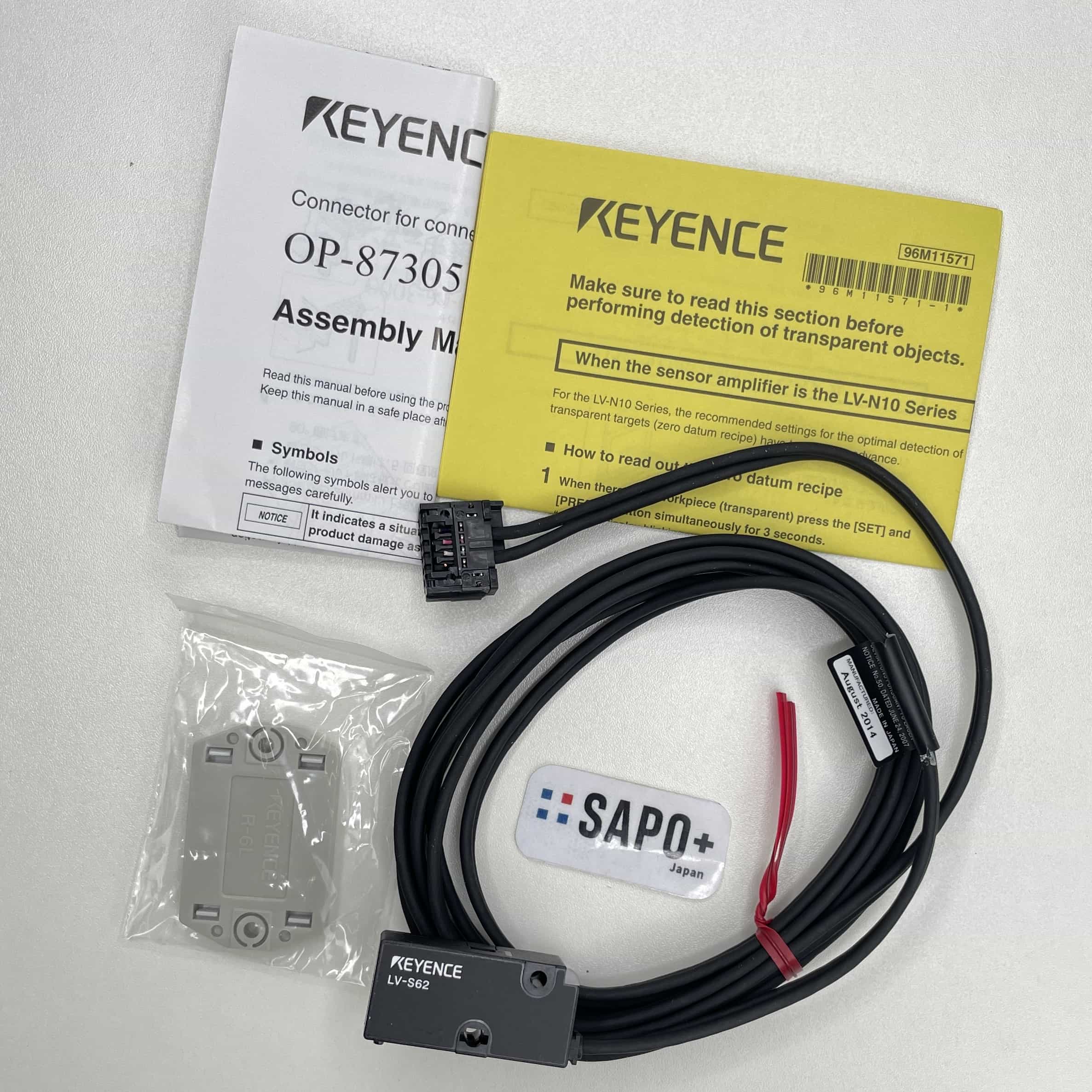 LV-S62 2014年製 箱無 デジタルレーザセンサ センサヘッド（回帰反射型） キーエンス